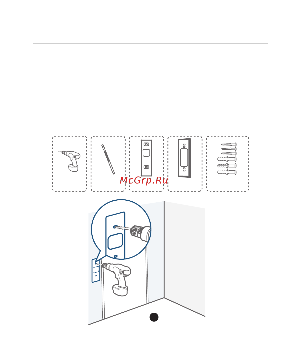 Eufy Doorbell Slim Black (EUF-E8220311-BK) [16/32] Установка видеодомофона на поверхности из твердых материалов