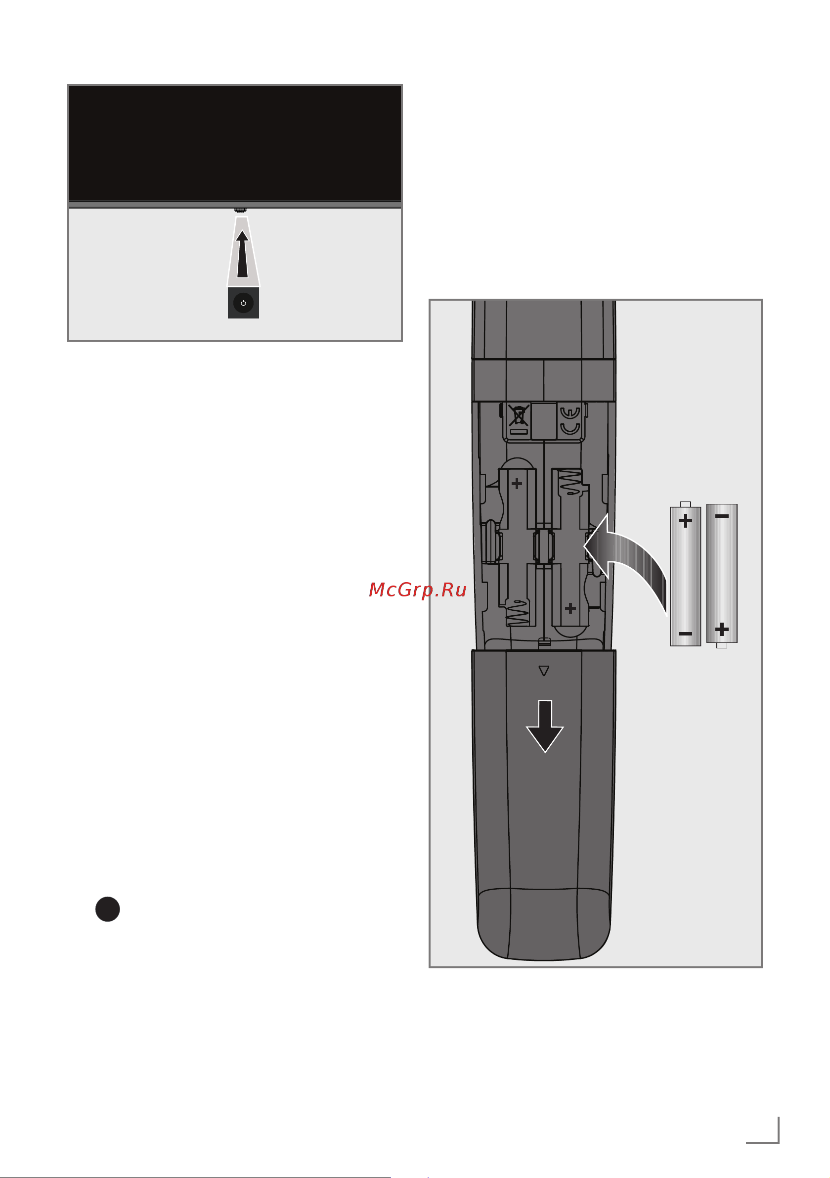 Grundig 43 GGU 7902A [9/24] Включение телевизора в режи ме ожидания