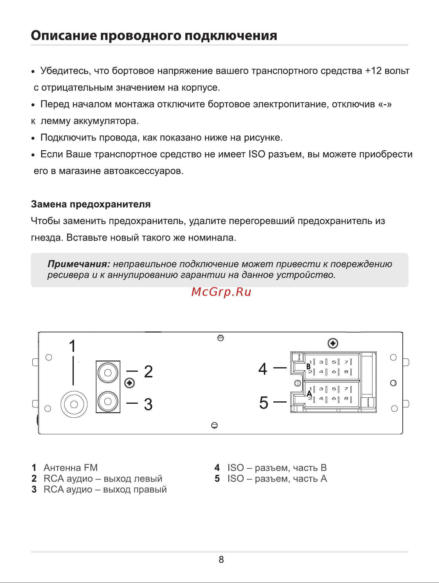 ACV AVS-1702R [8/16] Страница 8