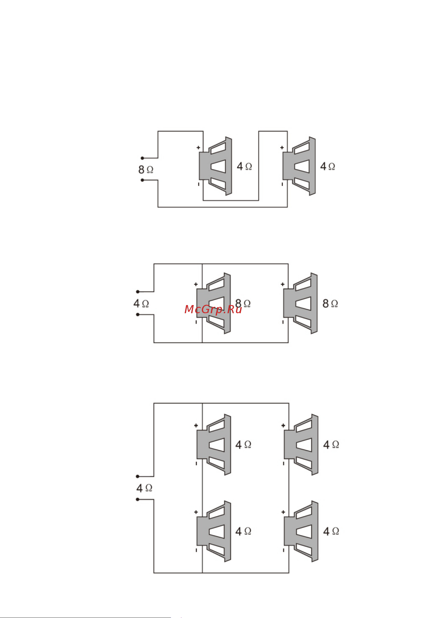 ACV DX-4.200 [7/13] Варианты подключения акустических систем