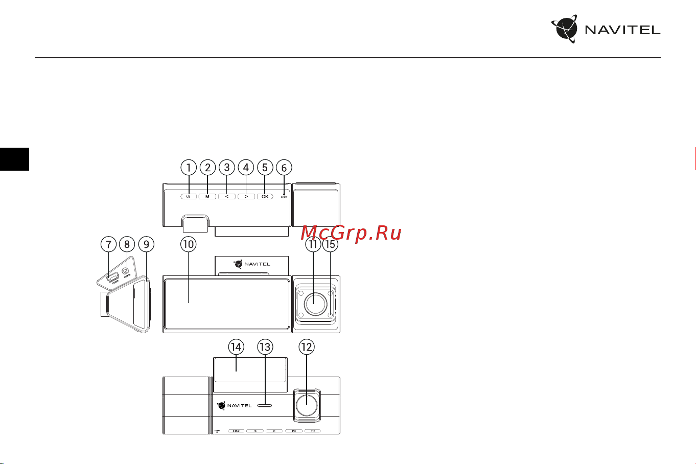 Navitel RC3 PRO [29/111] Device layout
