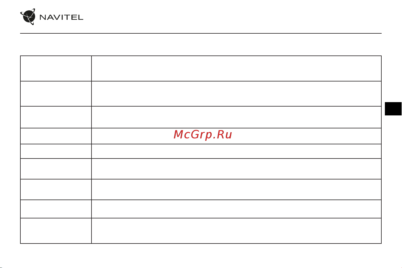 Navitel RC3 PRO [42/111] Funkciók