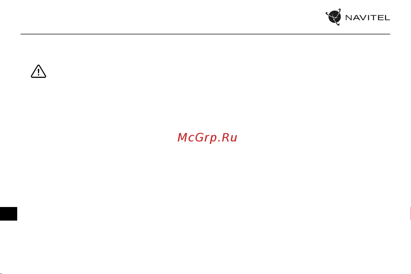 Navitel RC3 PRO [95/111] Bezpečnostné opatrenia