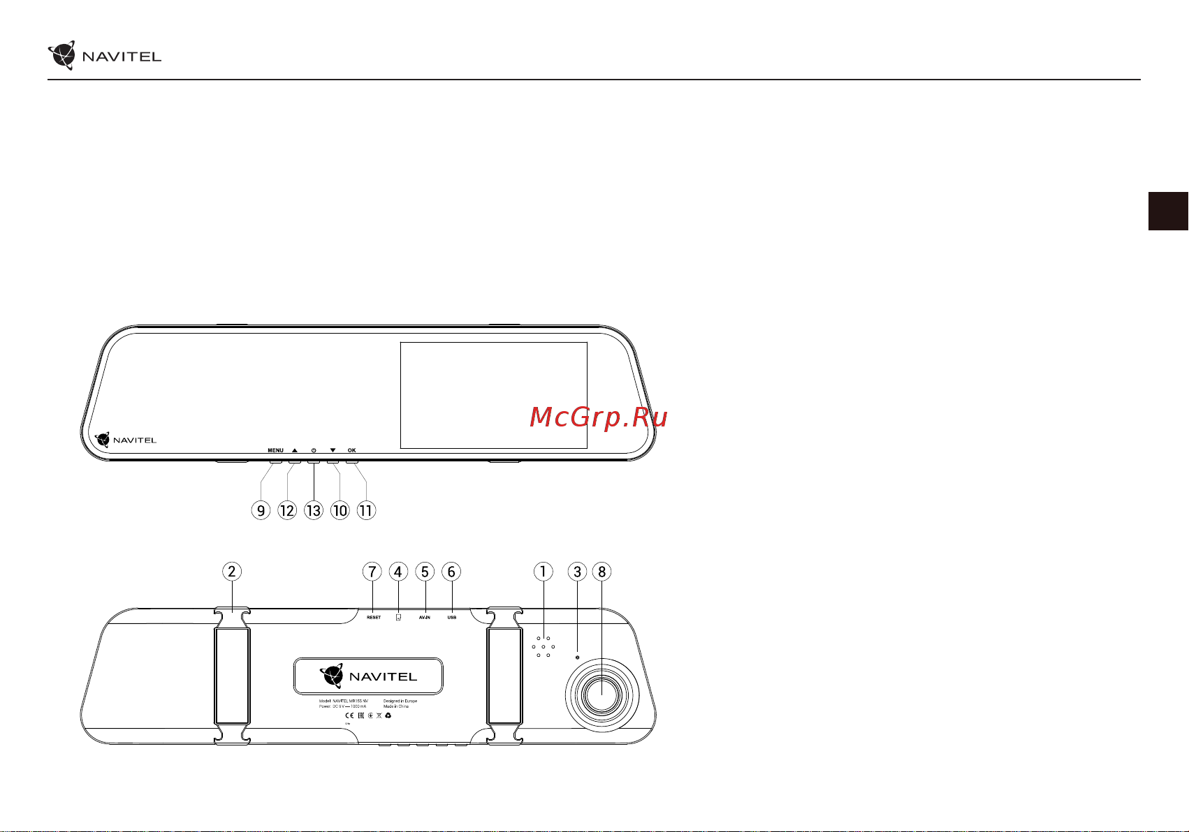 Navitel MR155NV [14/75] Seadme skeem