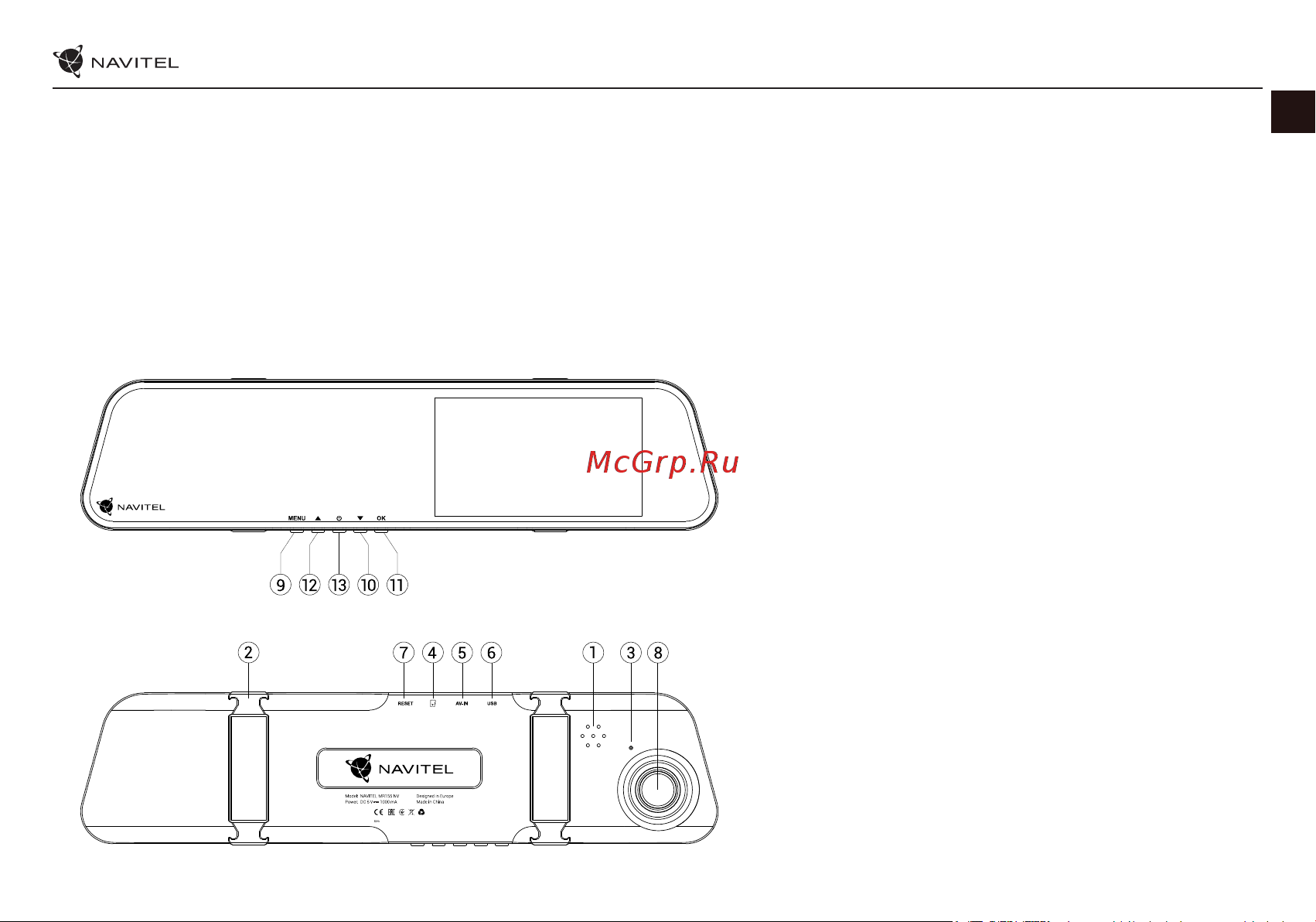 Navitel MR155NV [2/75] Vnější vzhled