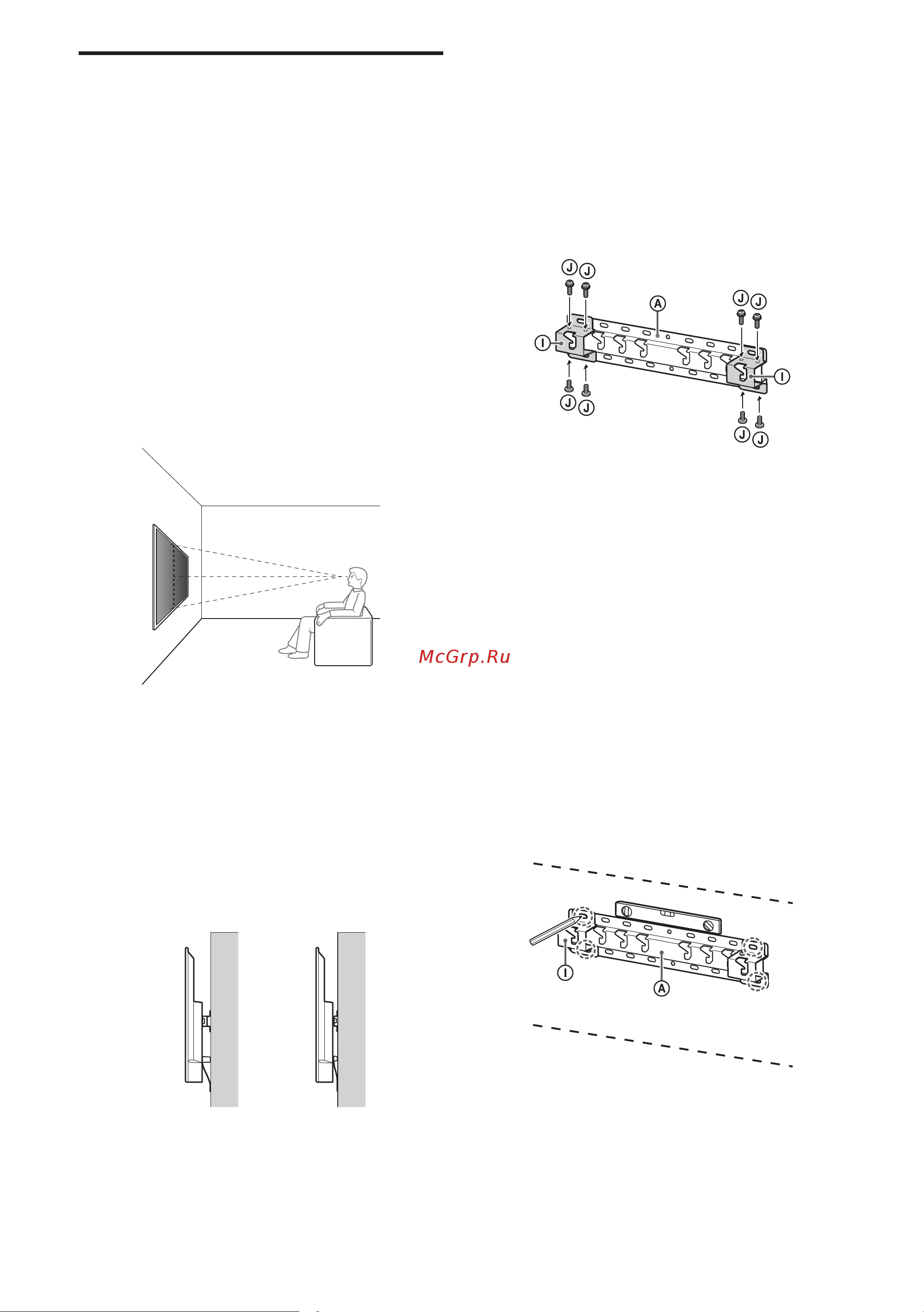 Sony KD-43X72K [328/387] Montaža nosilca za stensko montažo na steno