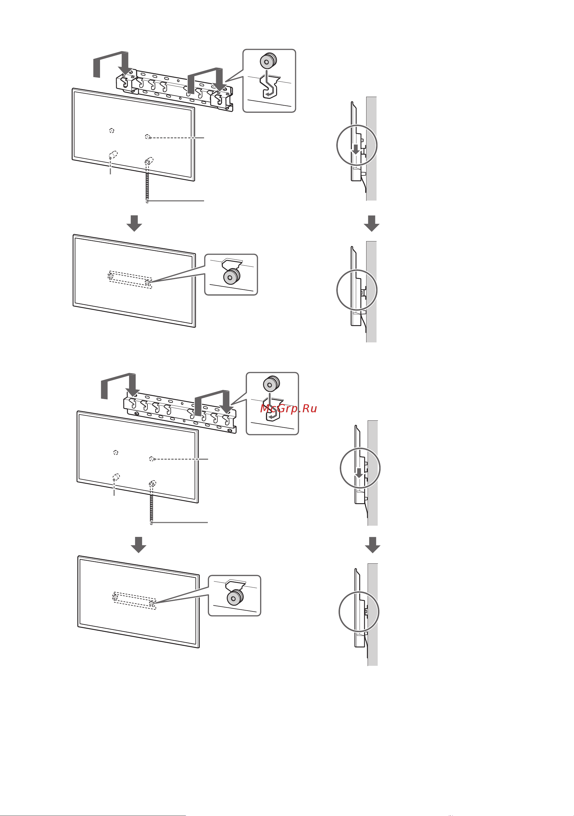 Sony KD-43X72K [53/387] Wenn standardanbringung 2 a ausgewählt ist