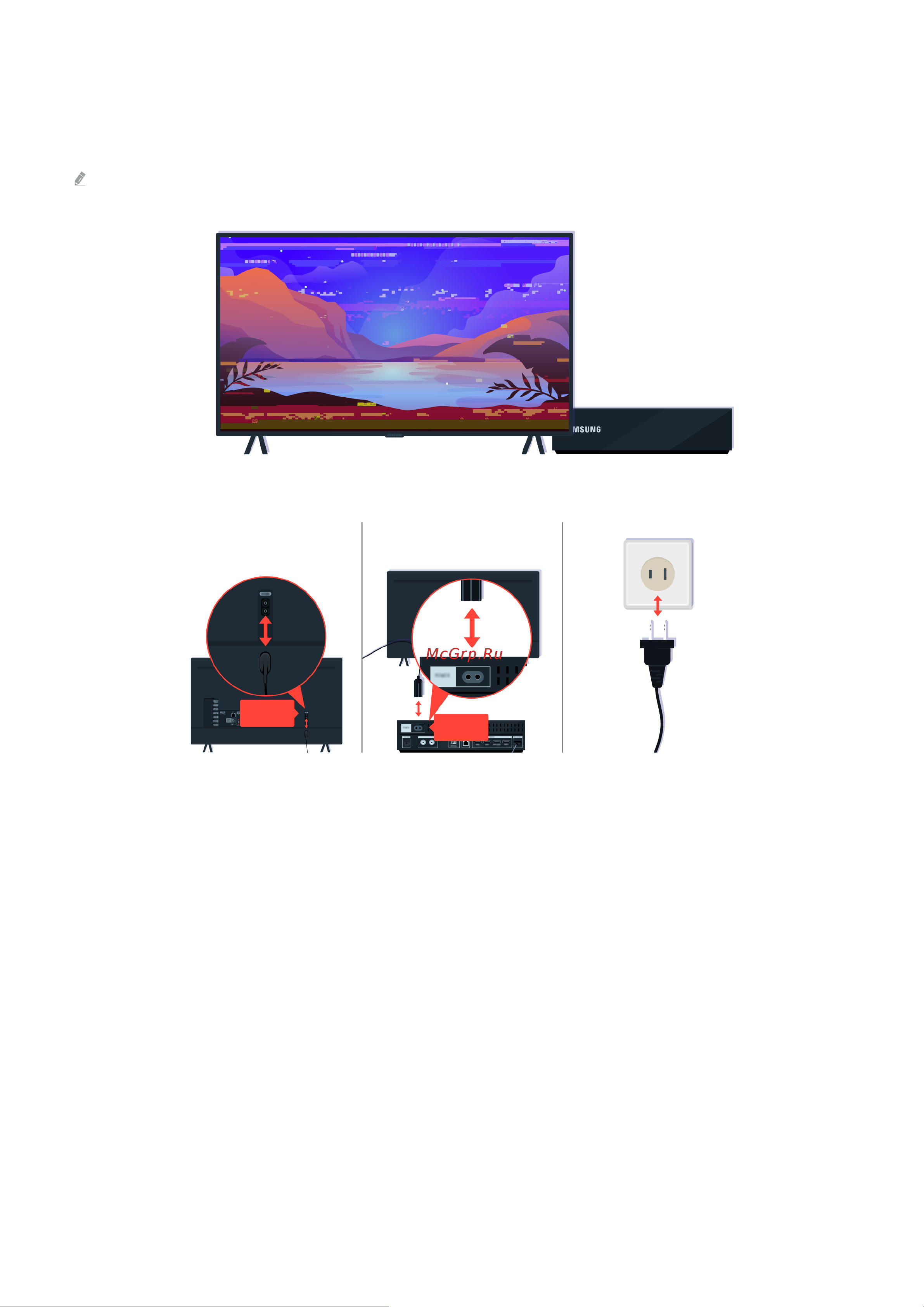 Samsung QE85Q60BAU [250/297] Изображение искажено или отсутствует звук из звуковой панели