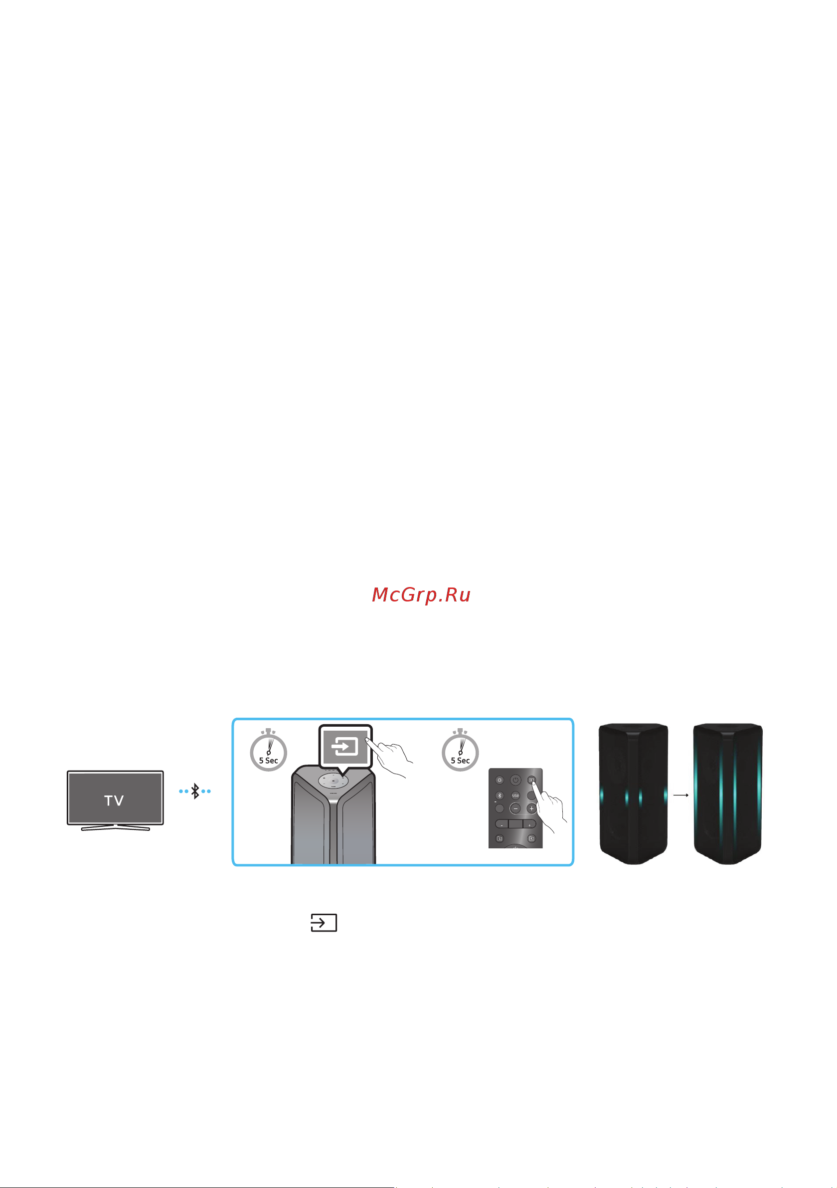 Samsung MX-ST90B [70/134] Під єднання телевізора samsung через з єднання bluetooth
