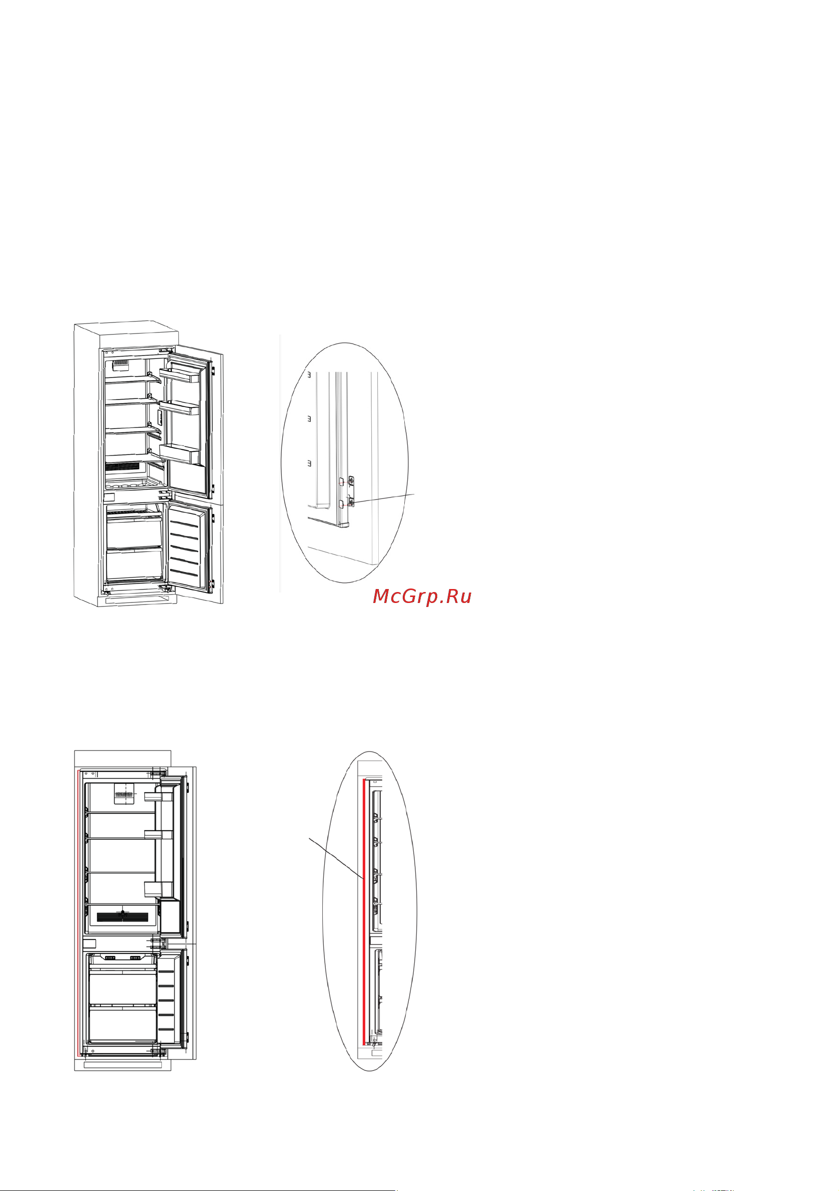 Midea MDRE354FGF01 [61/96] Привинчивание дверных креплений