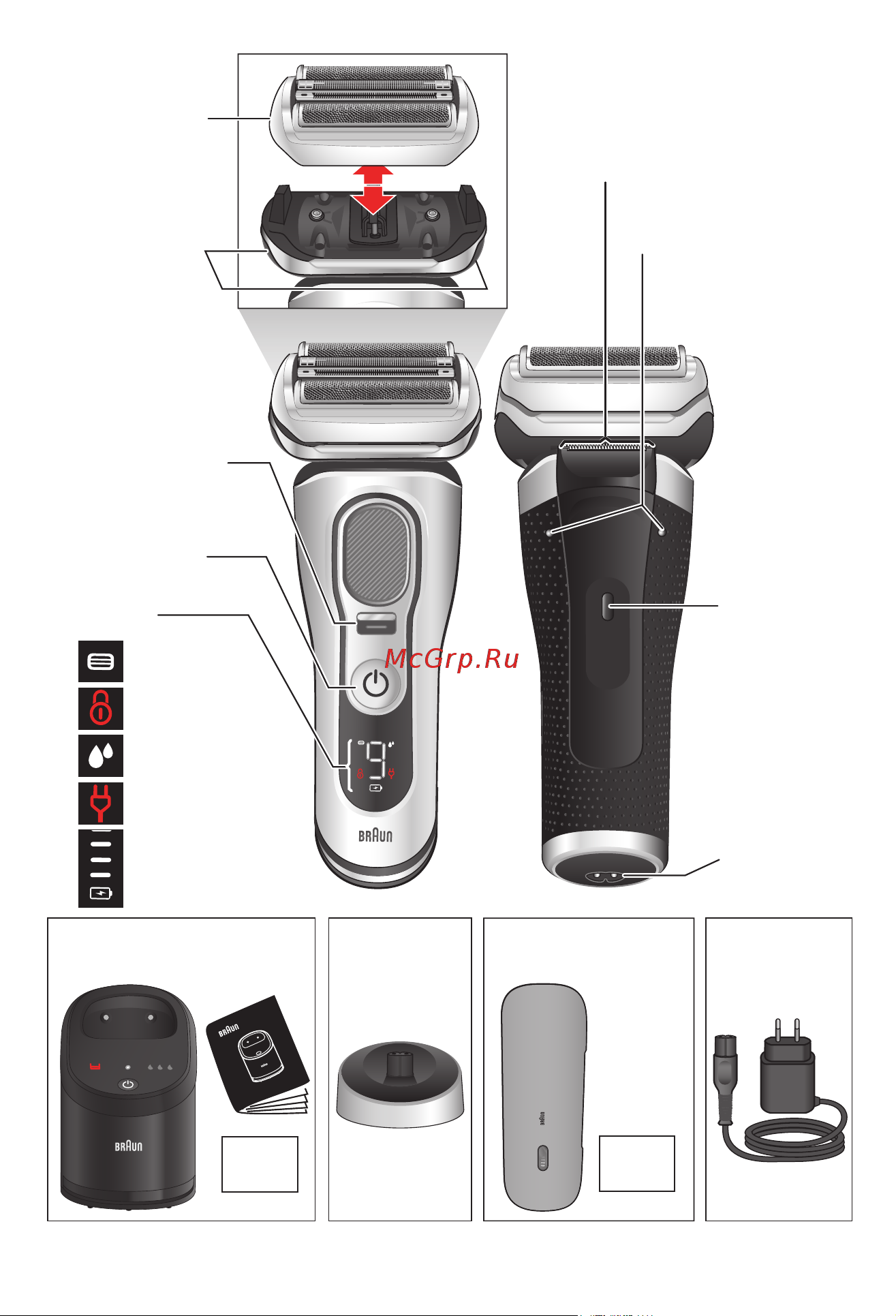 Braun 9410s Black Руководство по эксплуатации онлайн [3/69] 785841