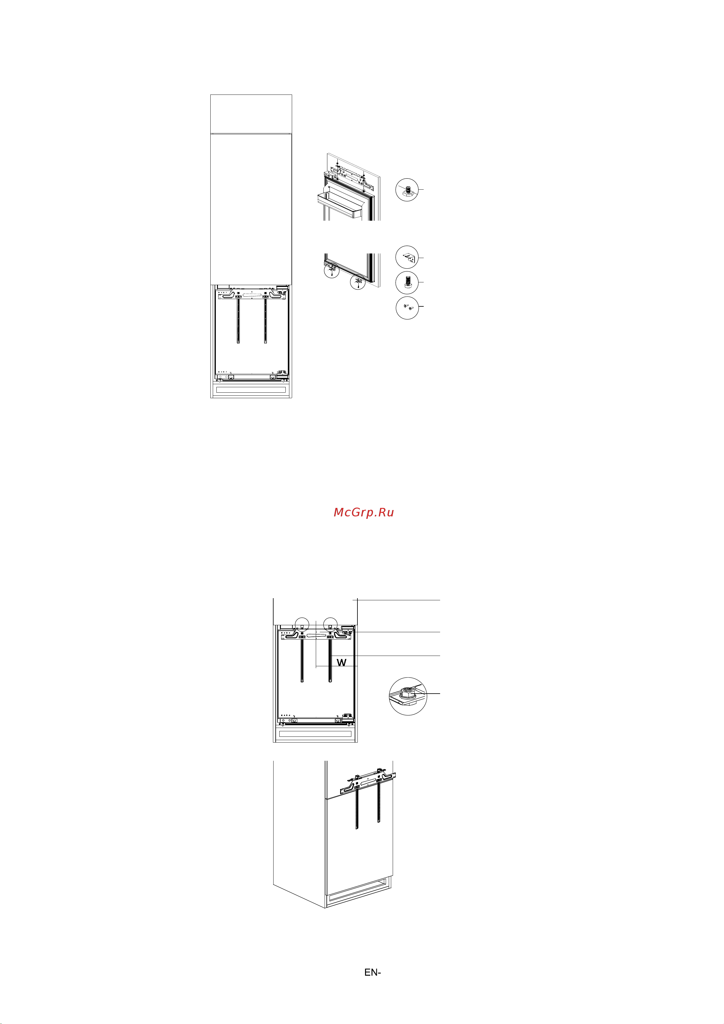 Midea MDRE354FGF01M [16/57] Installation of lower door