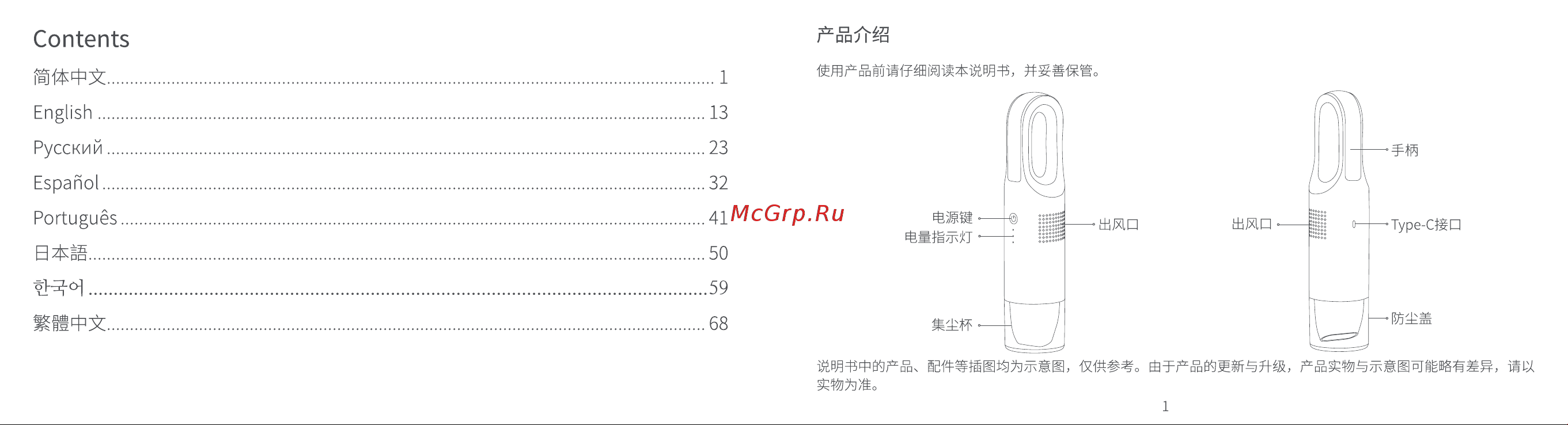 70mai Vacuum Cleaner Swift (Midrive PV01) Руководство по эксплуатации онлайн [2/40] 785870