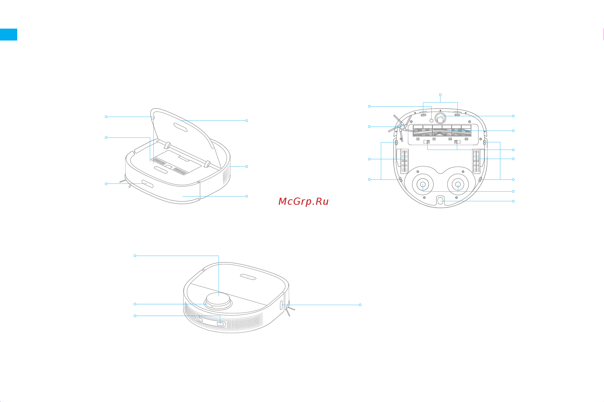 Dreame Bot W10 White (RLS5C) [10/211] Robot and sensors