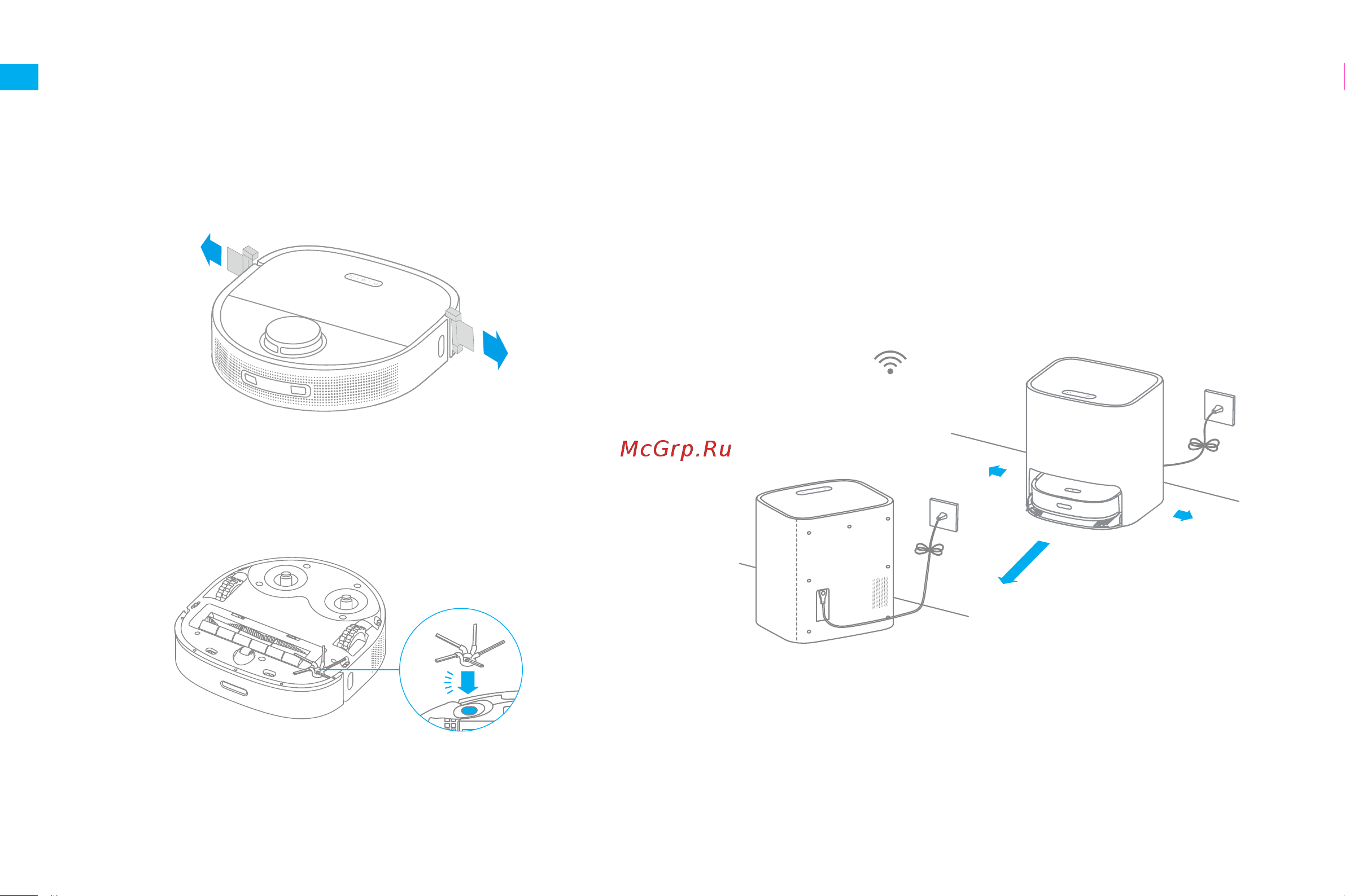 Dreame Bot W10 White (RLS5C) [152/211] Zaleca się naładowanie robota w pełni przed pierwszym użyciem po naładowaniu robota w pełni wskaźnik statusu zaświeci się na biało przez 10 minut a następnie się wyłączy