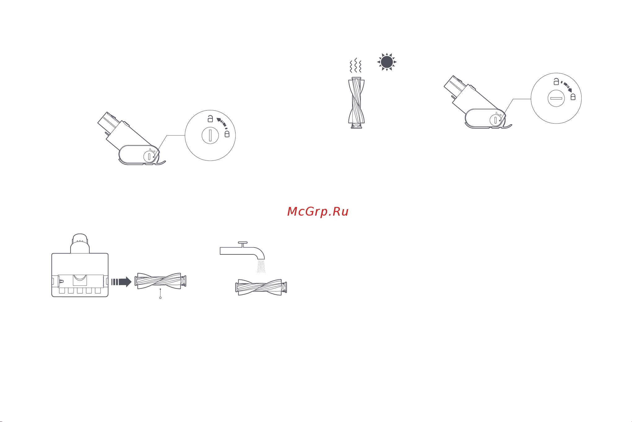 Xiaomi Vacuum Cleaner G11 EU [139/164] Czyszczenie elektrycznej szczotki przeciw roztoczom