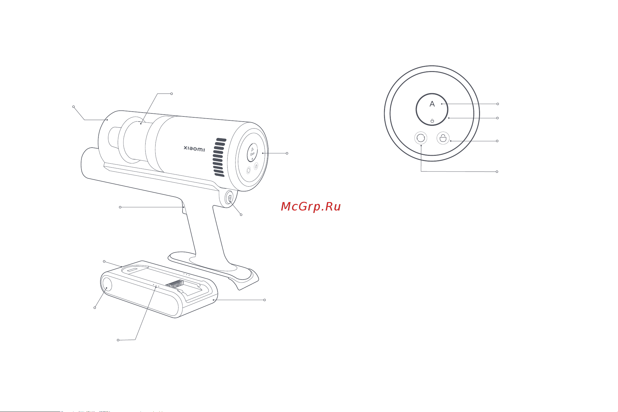 Xiaomi Vacuum Cleaner G11 EU [148/164] Elektrikli süpürge ekran ve düğmeler