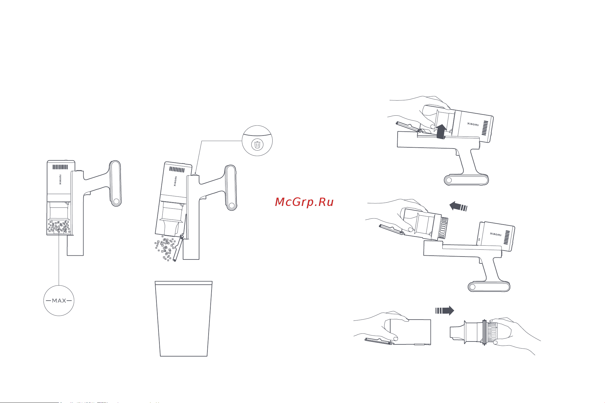 Xiaomi Vacuum Cleaner G11 EU [154/164] Toz haznesi ve filtre grubunu temizleme
