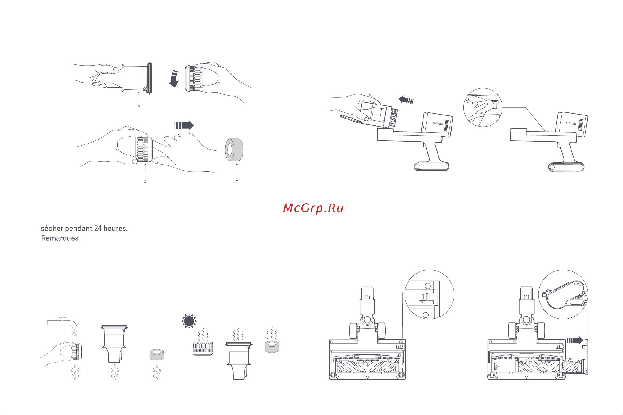 Xiaomi Vacuum Cleaner G11 EU [46/164] Netoyage de la barre de brosse motorisée