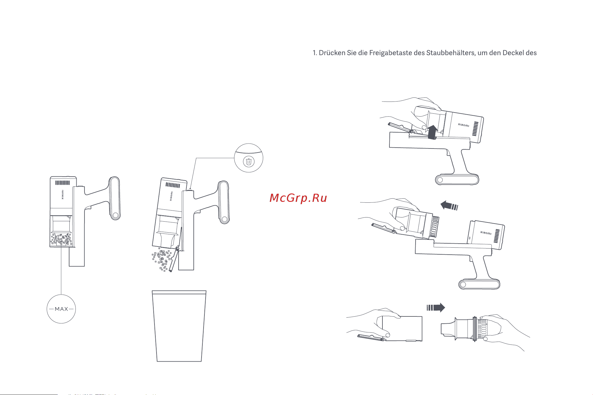 Xiaomi Vacuum Cleaner G11 EU [63/164] Den staubbehälter reinigen