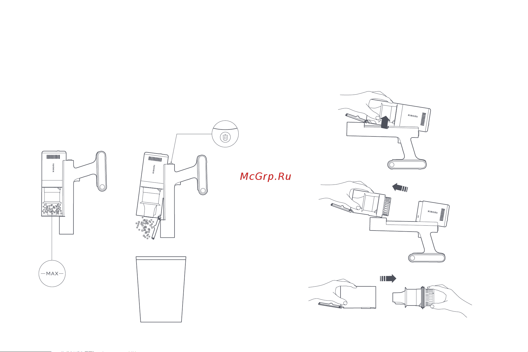 Xiaomi Vacuum Cleaner G11 EU [81/164] Limpieza del compartimento de polvo y del conjunto del ﬁltro
