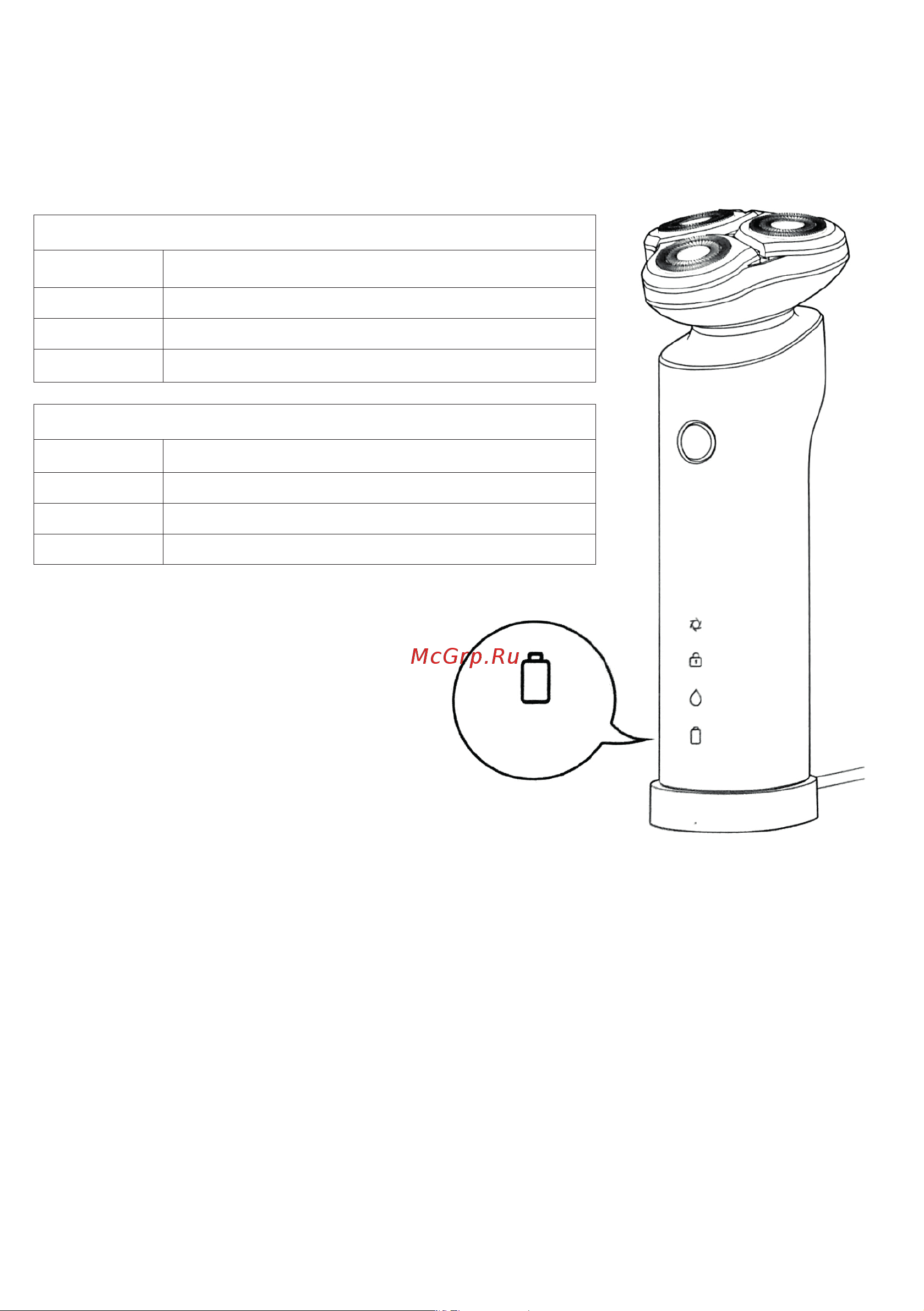 Xiaomi Electric Shaver S700 BHR5721GL [6/8] Индикатор батареи