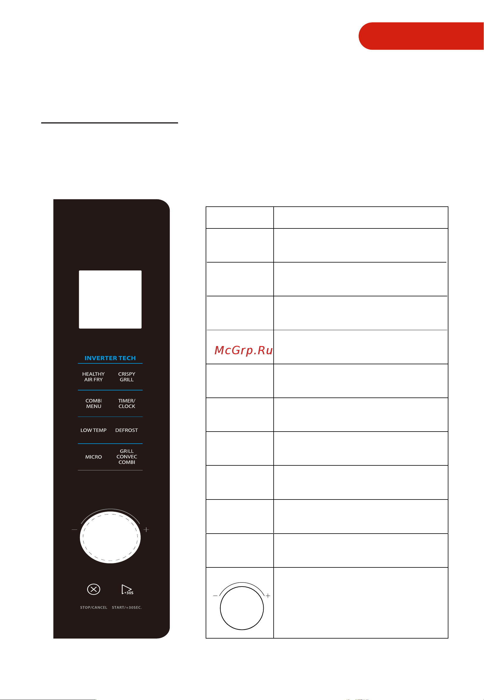 Toshiba MV-TC26TF(BK) [15/36] Порядок работы