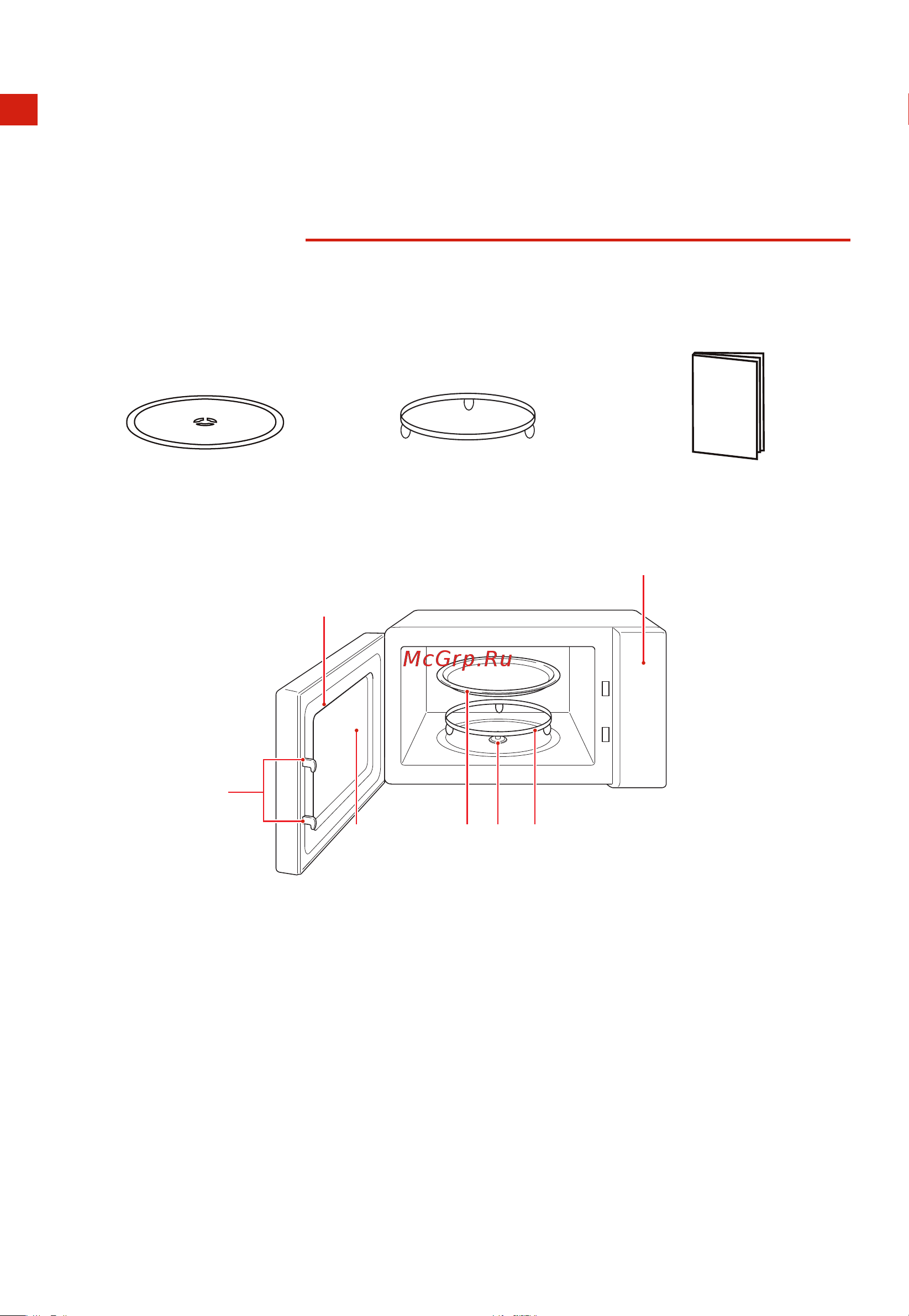 Toshiba MM-EM24P(WH) [15/40] Установка микроволновой печи