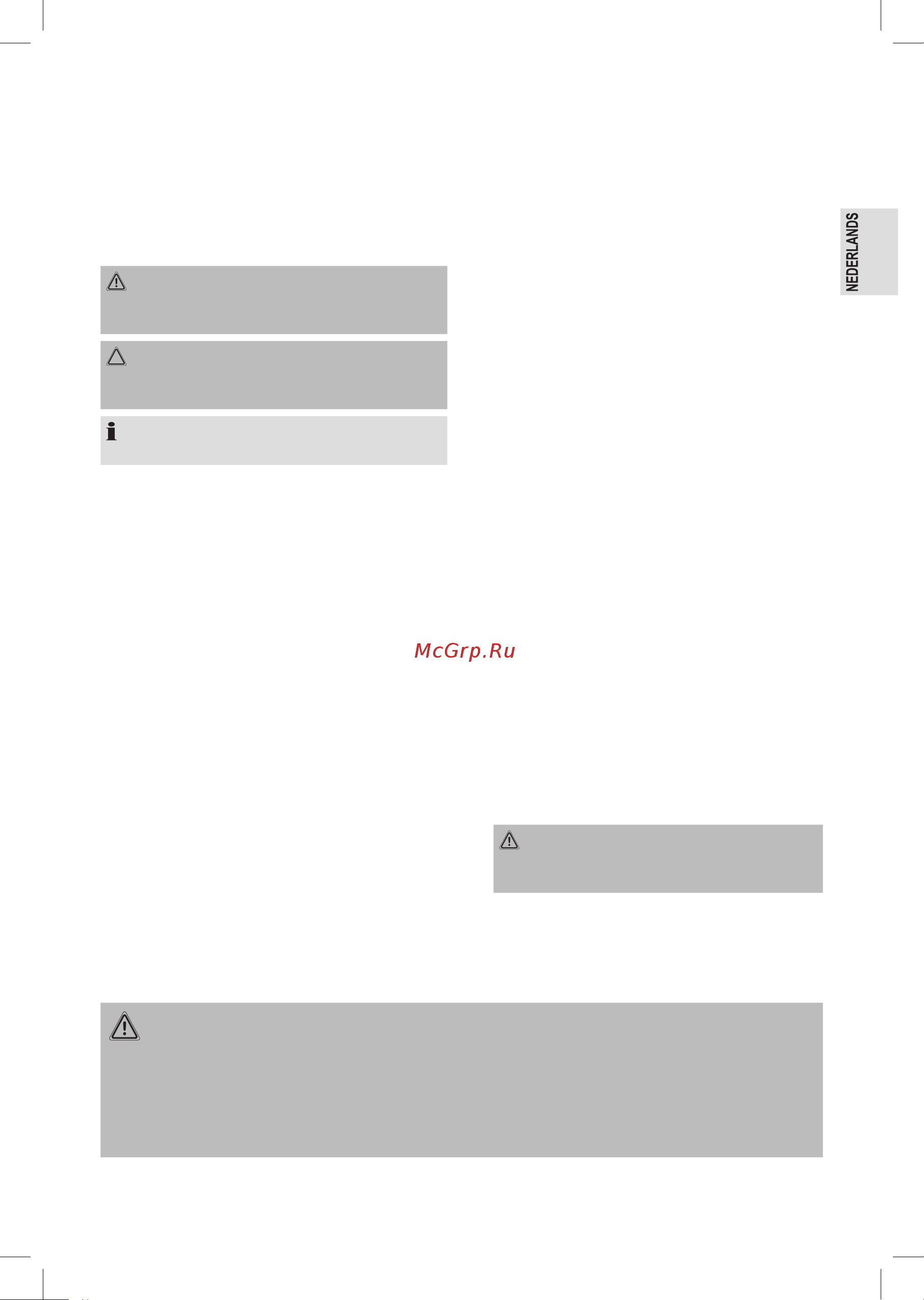 Profi Cook PC-ES 1209 [15/106] Speciale veiligheidsinstructies voor dit apparaat