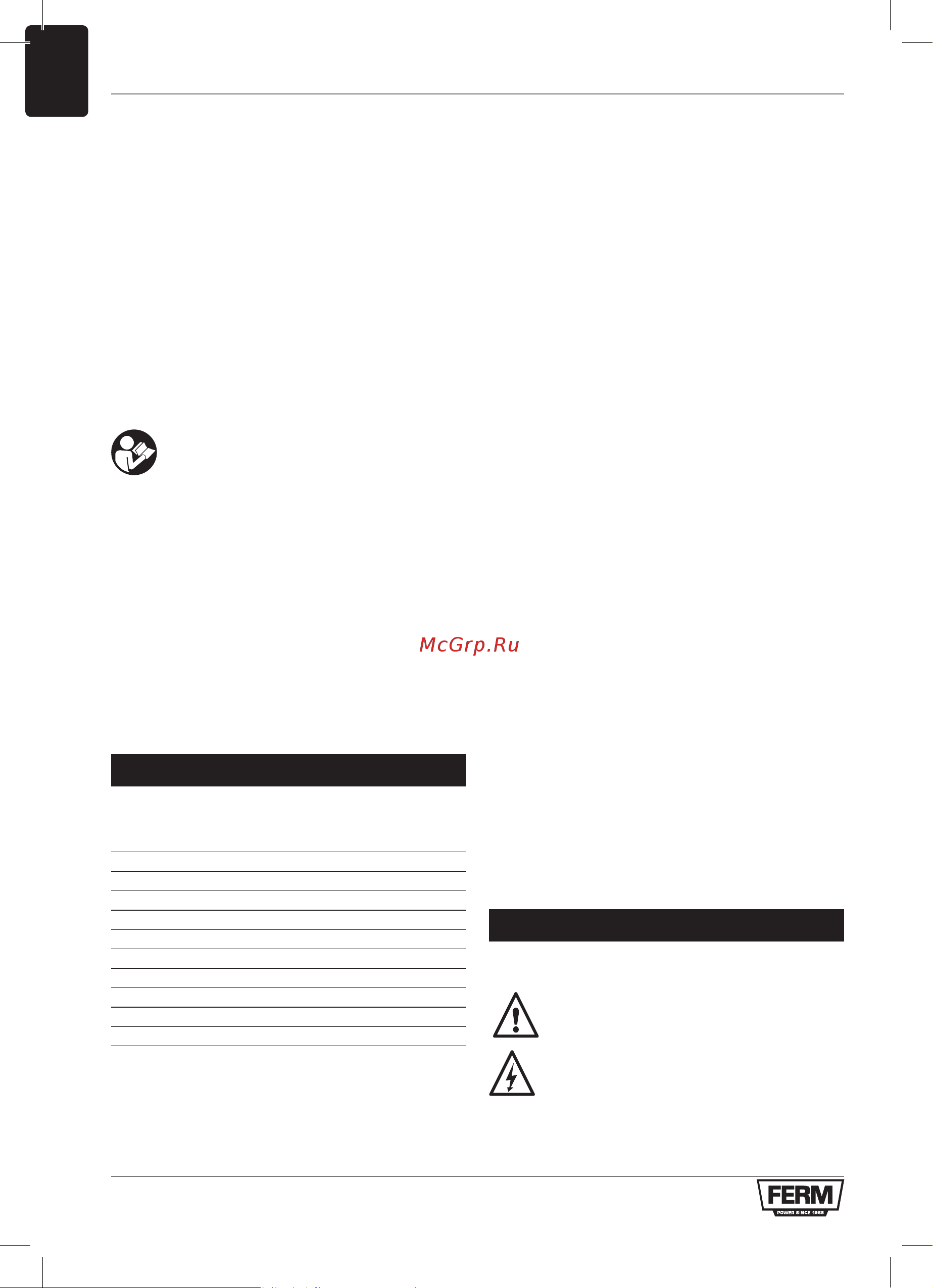 FERM BGM1020 [46/72] Tehnilised andmed