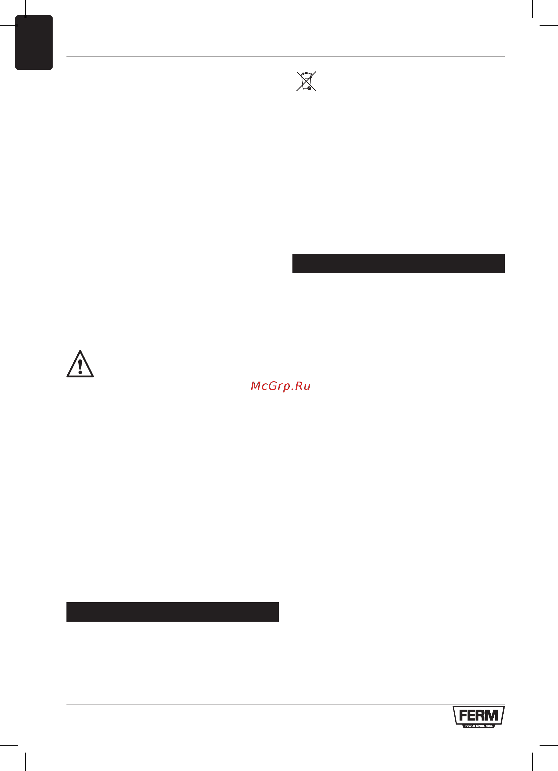 FERM BGM1020 [6/72] Environment