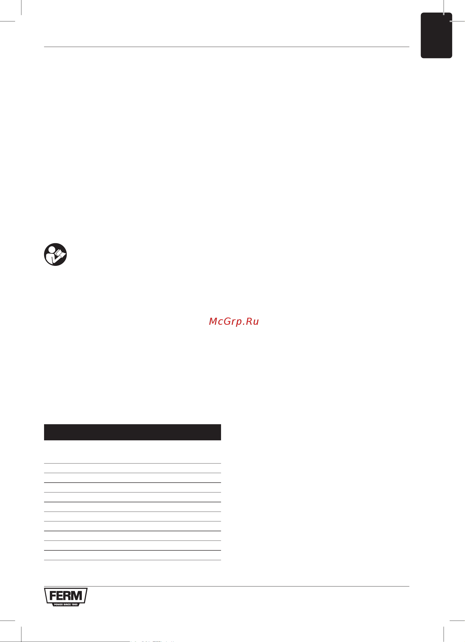 FERM BGM1020 [7/72] Technische daten
