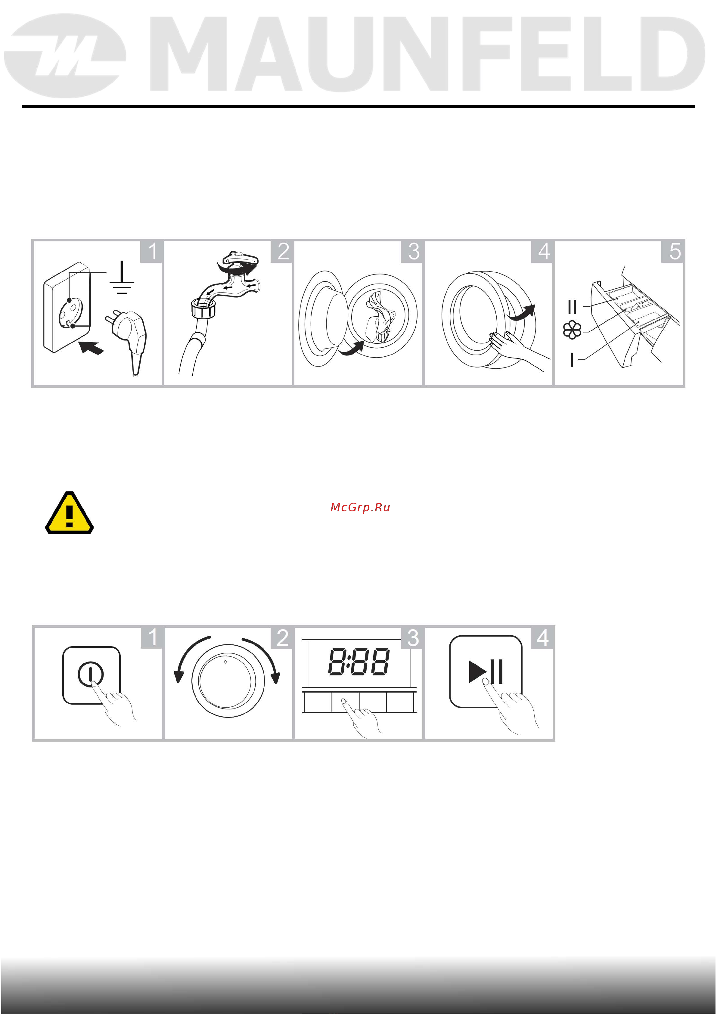 Maunfeld MFWM1486WH06 [35/58] Эксплуатация прибора