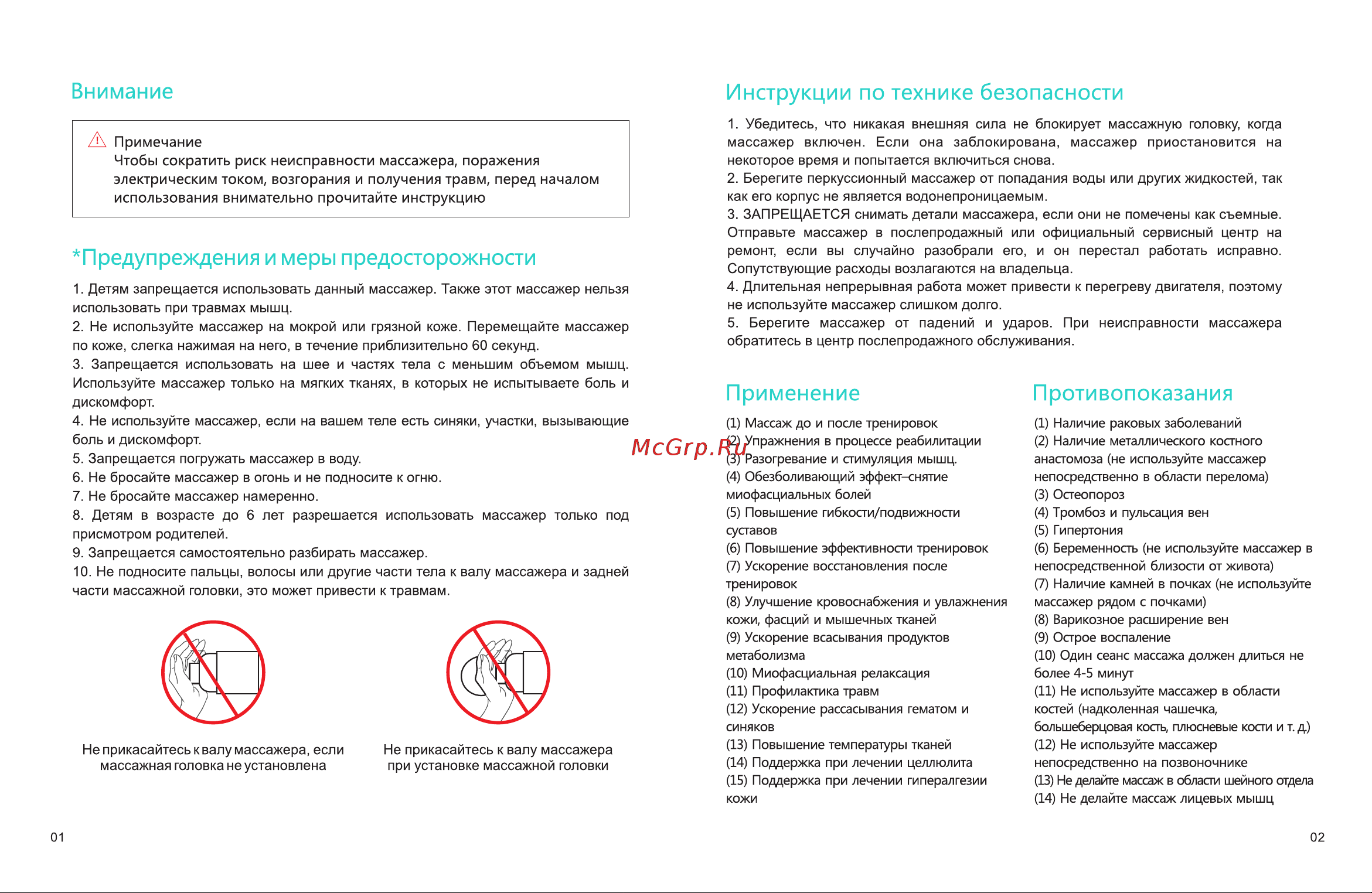 FitTop FSM980 Pink Руководство по эксплуатации онлайн [3/6] 793366