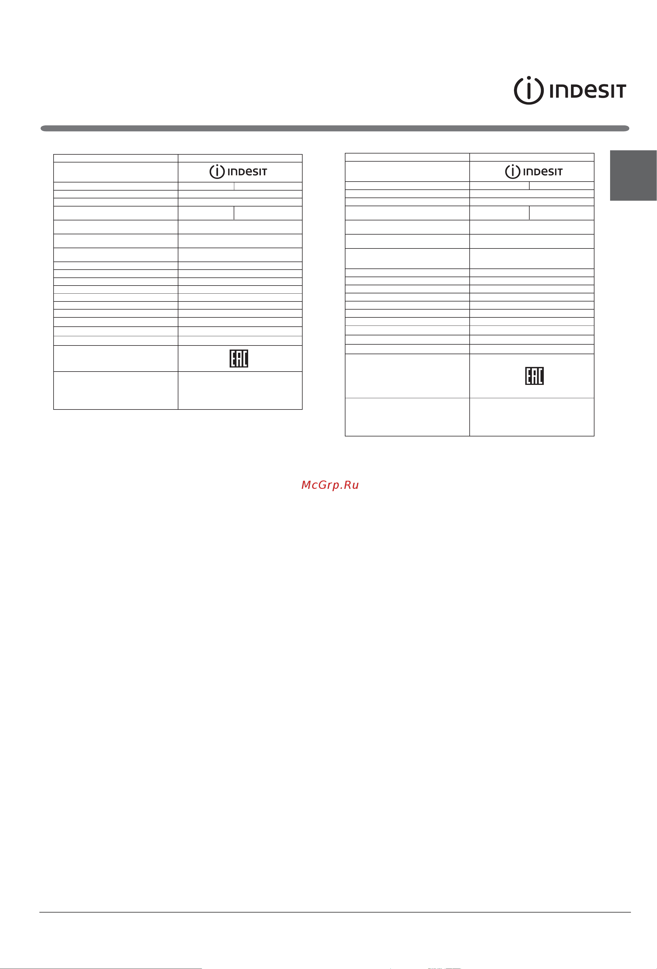 Indesit ETP 20 [47/48] Blank page