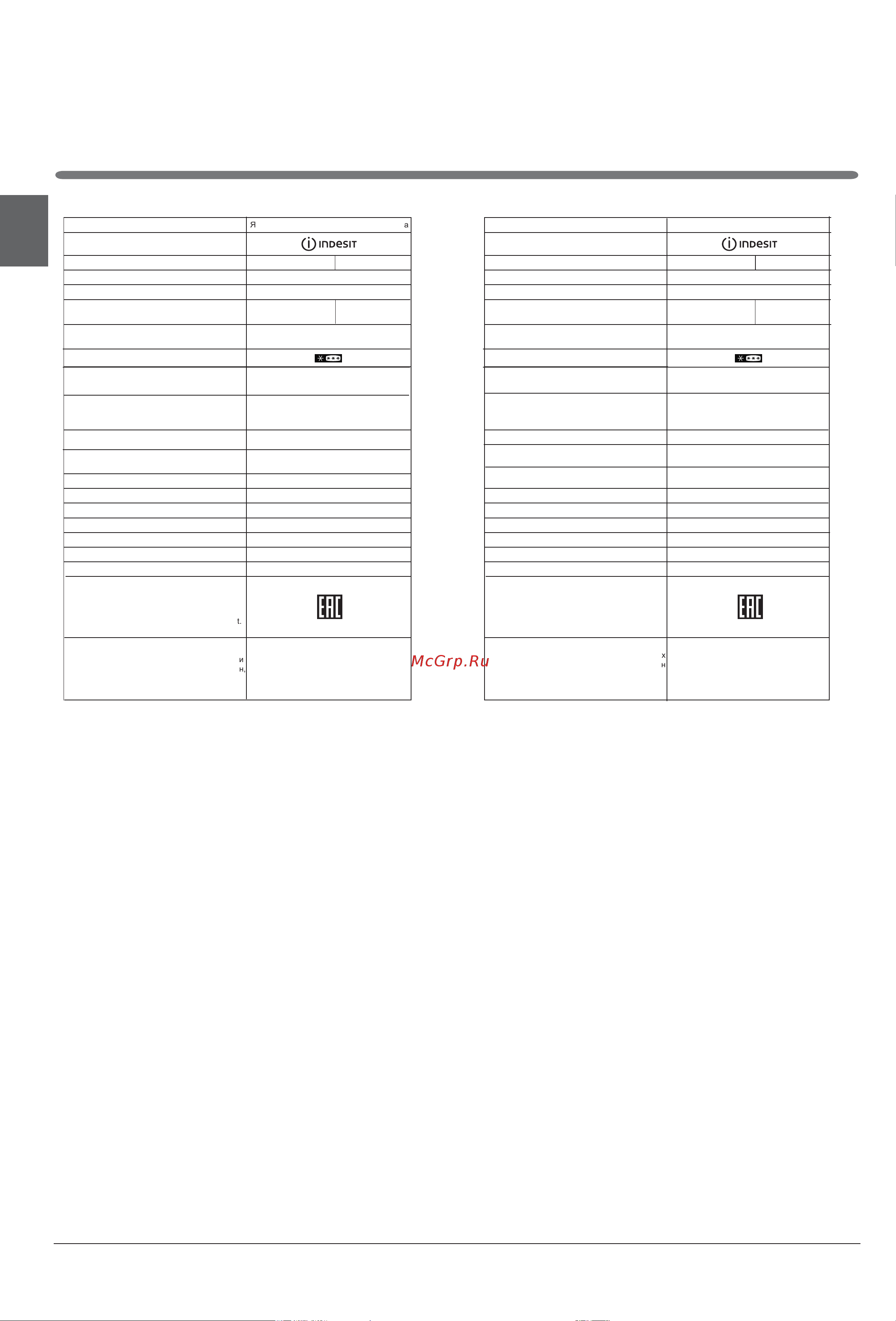 Indesit ETP 20 [48/48] Blank page