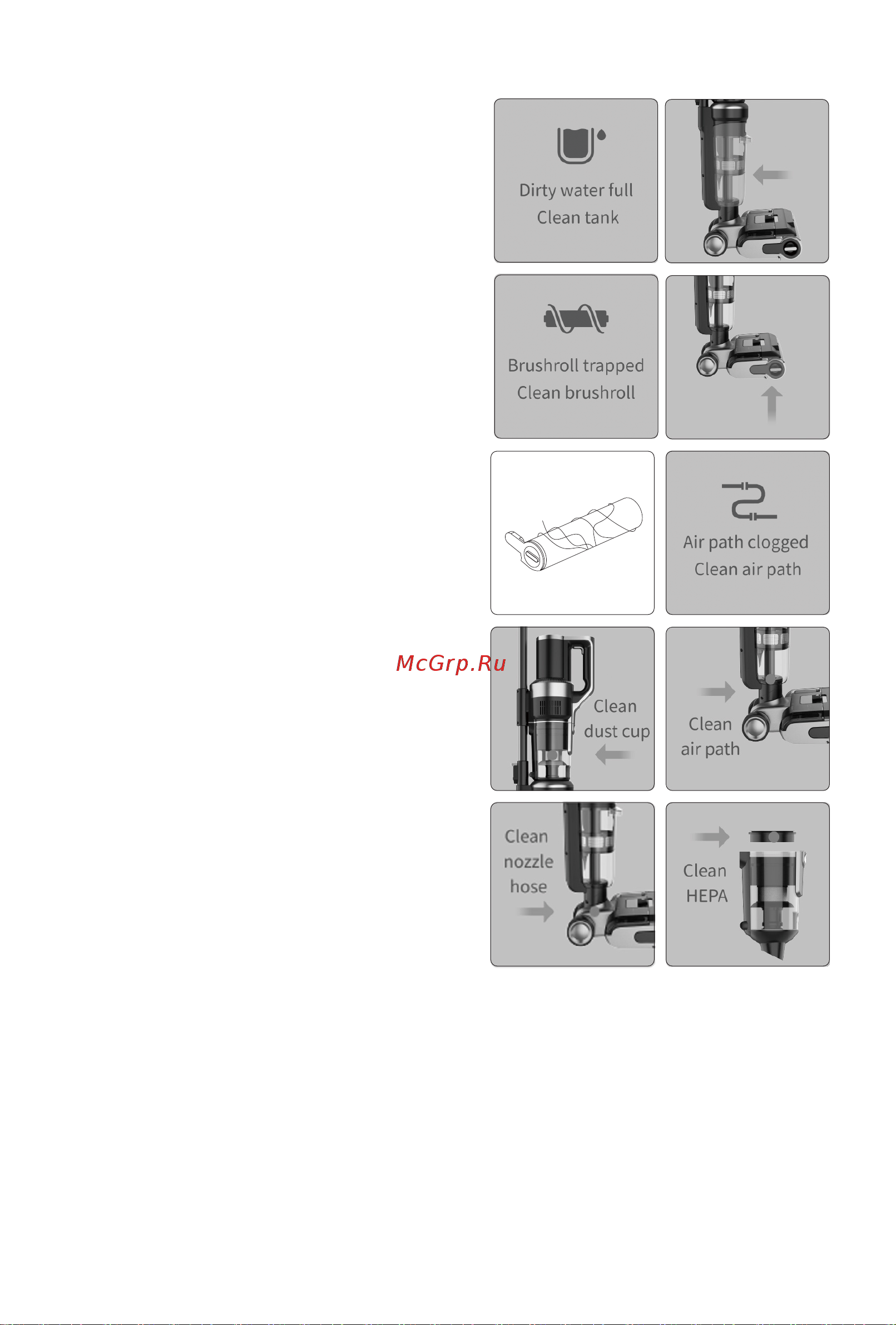 Jimmy Sirius Cordless Vacuum&Washer HW10 [9/108] Air path blocked indicator