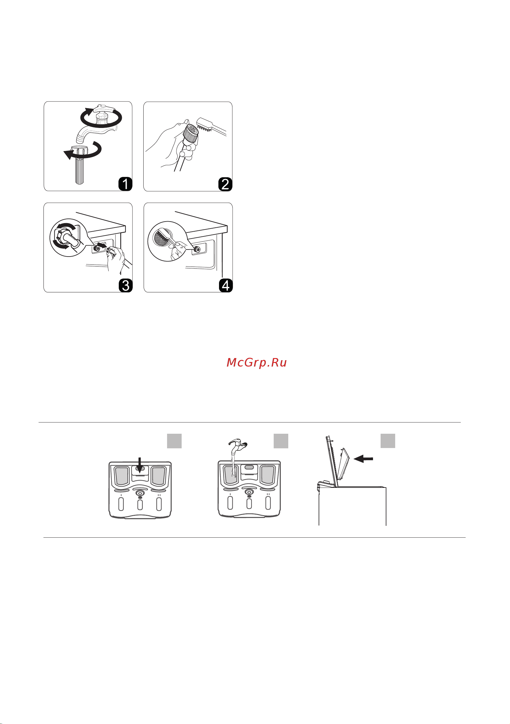Midea MFE11W65/W-C [22/30] Чистка впускного фильтра