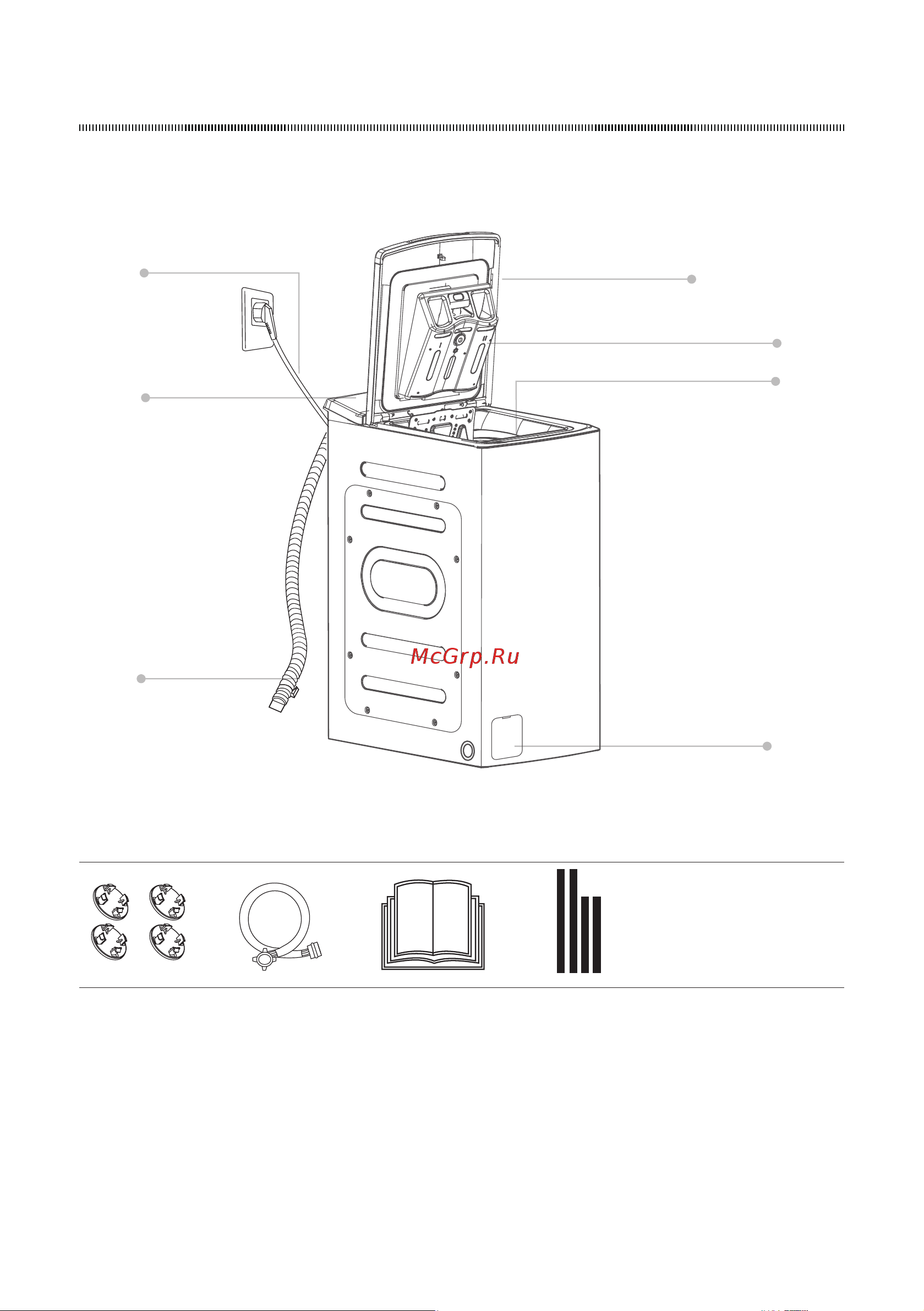 Midea MFE11W65/W-C [6/30] Установка стиральной машины