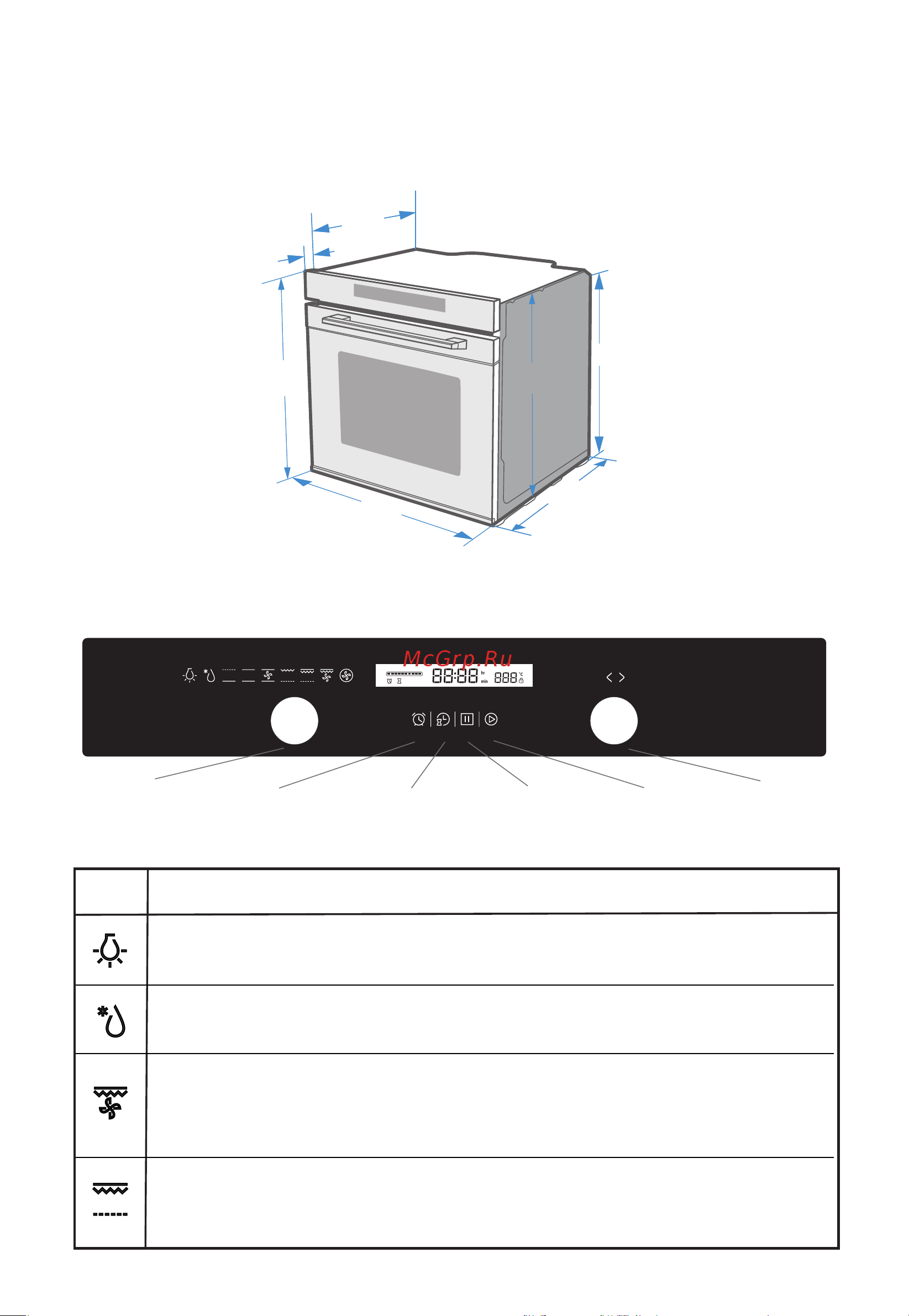 Midea MO78101CGW [7/24] Описание прибора