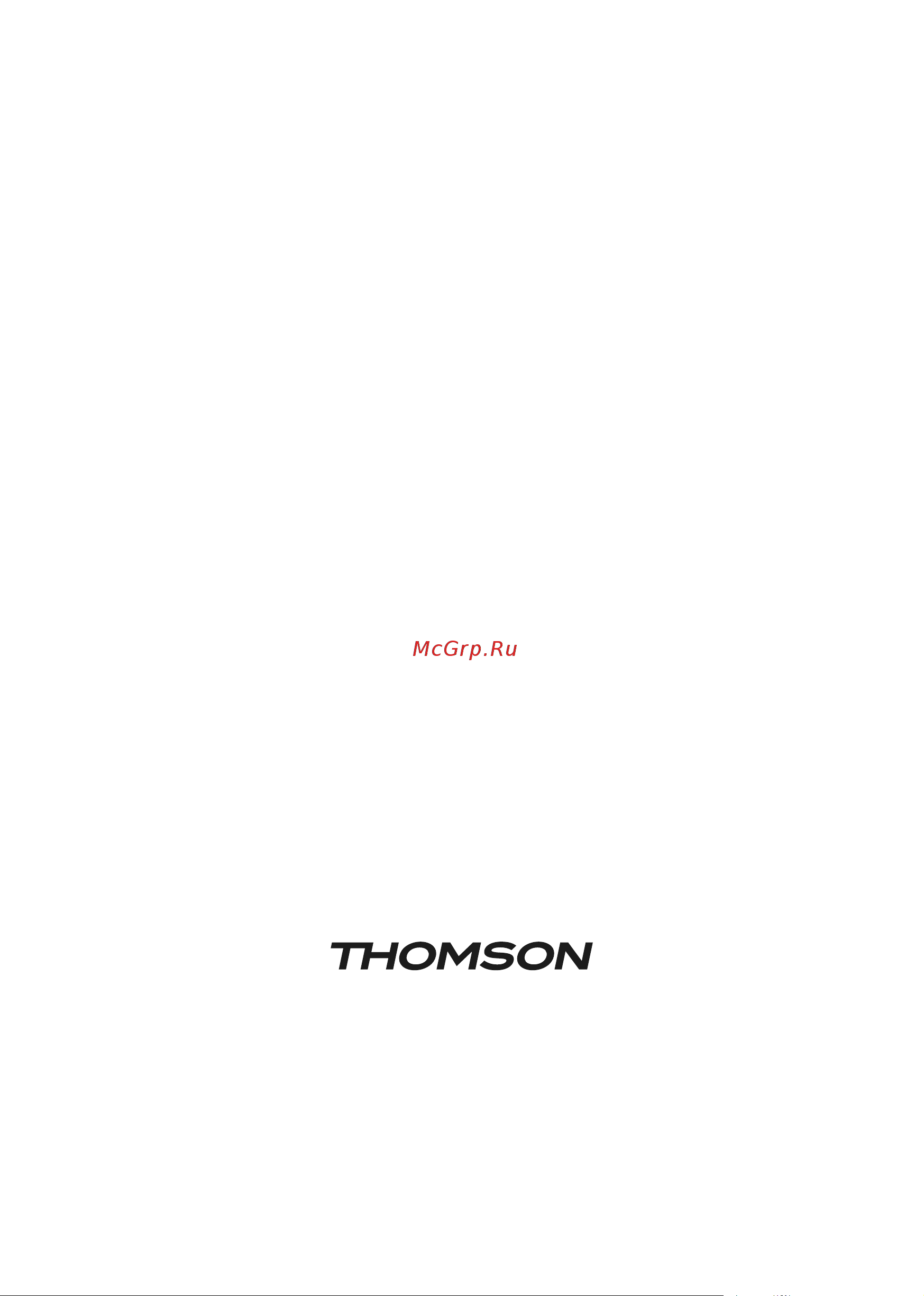 Thomson VH20BW02 Руководство по эксплуатации онлайн [48/48] 786419