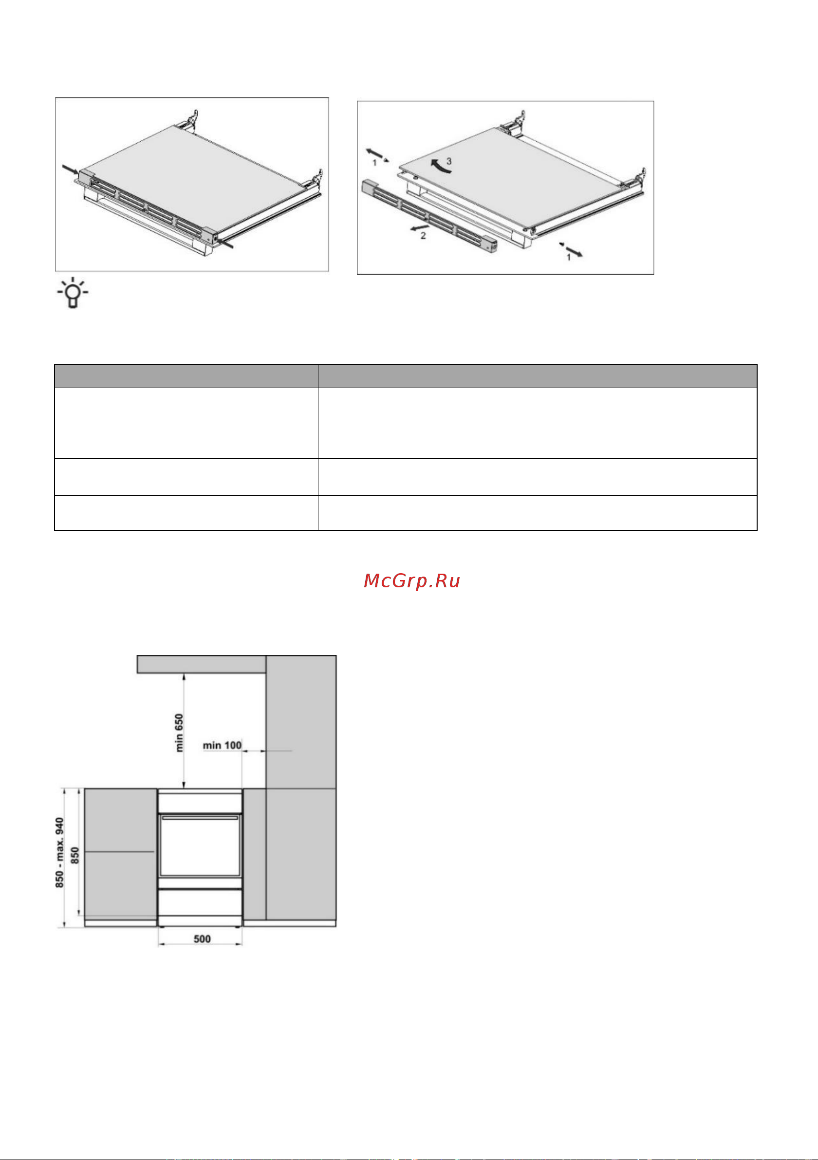 Gorenje GEC5B42WG [19/28] Инструкция по установке и подключению установка прибора мм
