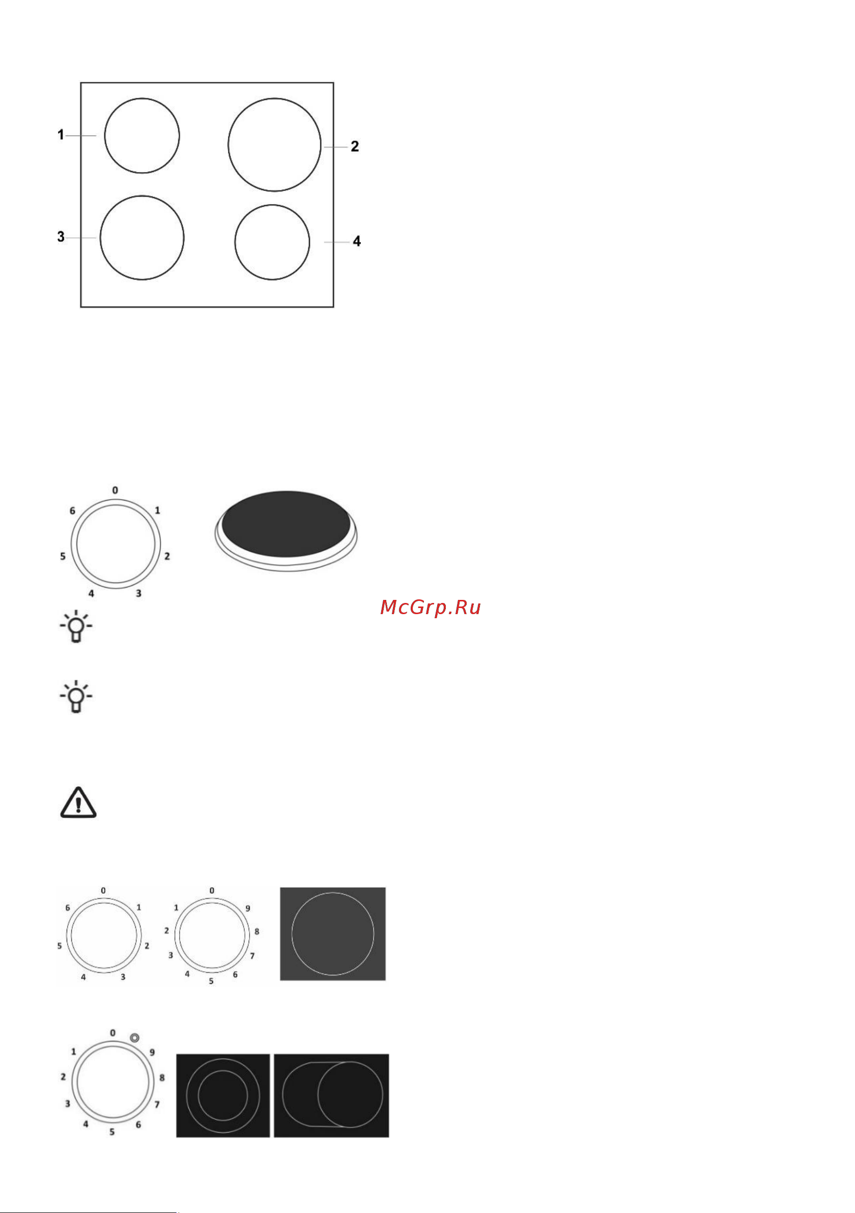 Gorenje GEC5B42WG [9/28] Варочная поверхность