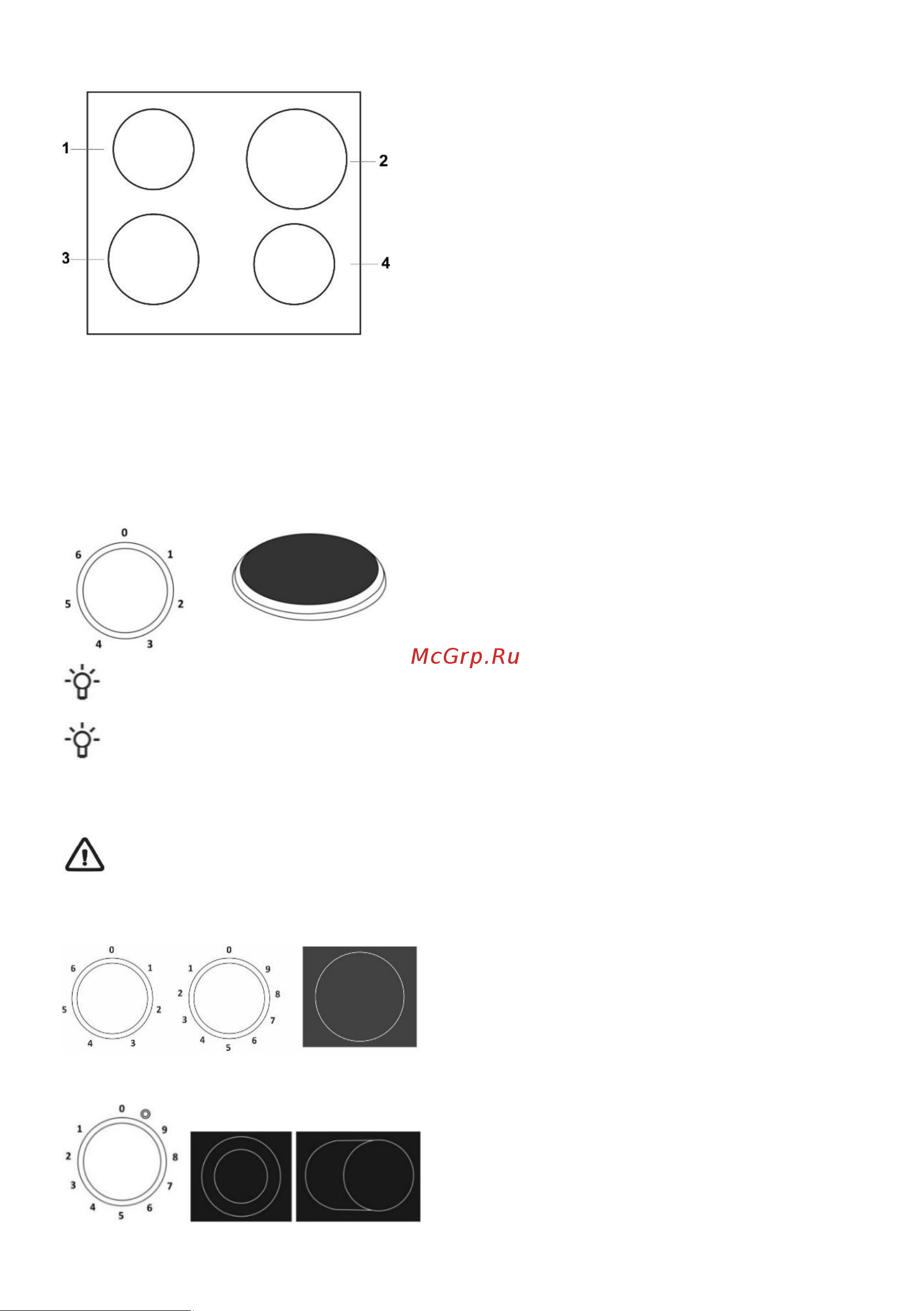 Gorenje GECS6C70XPA [9/28] Управление двухконтурной конфоркой