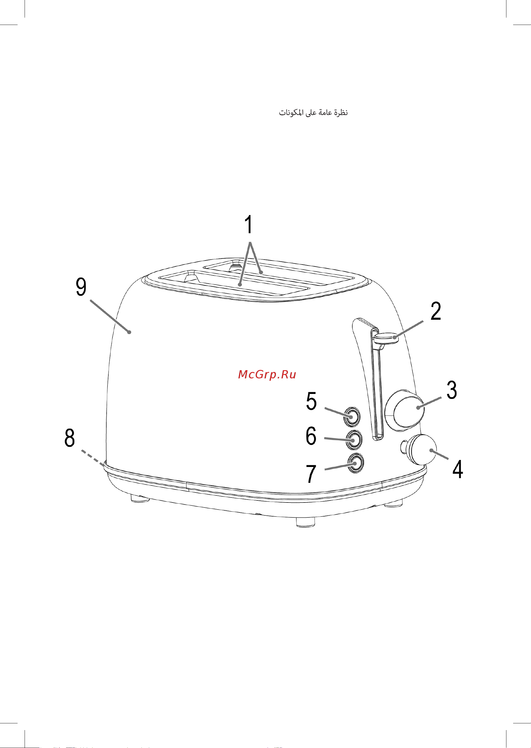 Profi Cook PC-TA 1193 anthrazit [3/58] Übersicht der bedienelemente