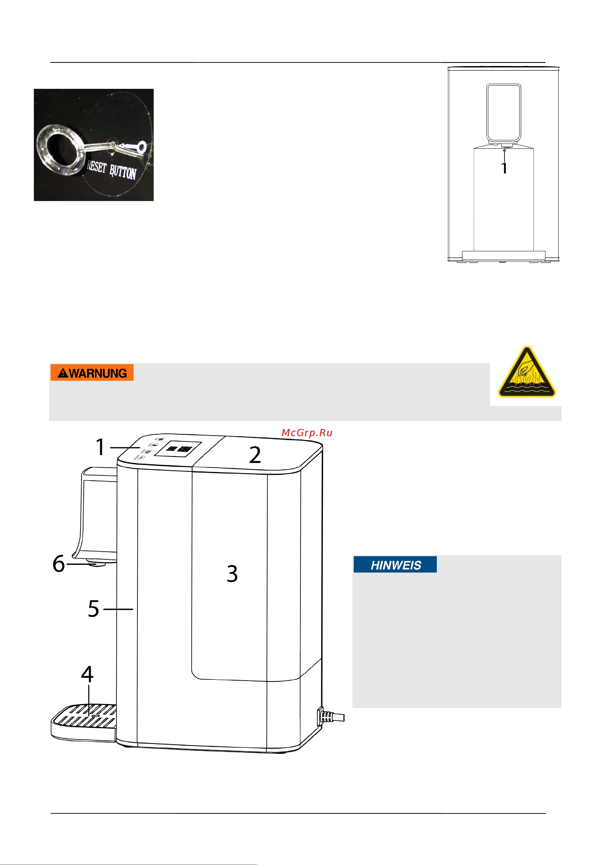 Caso HW 550 [40/94] Attention