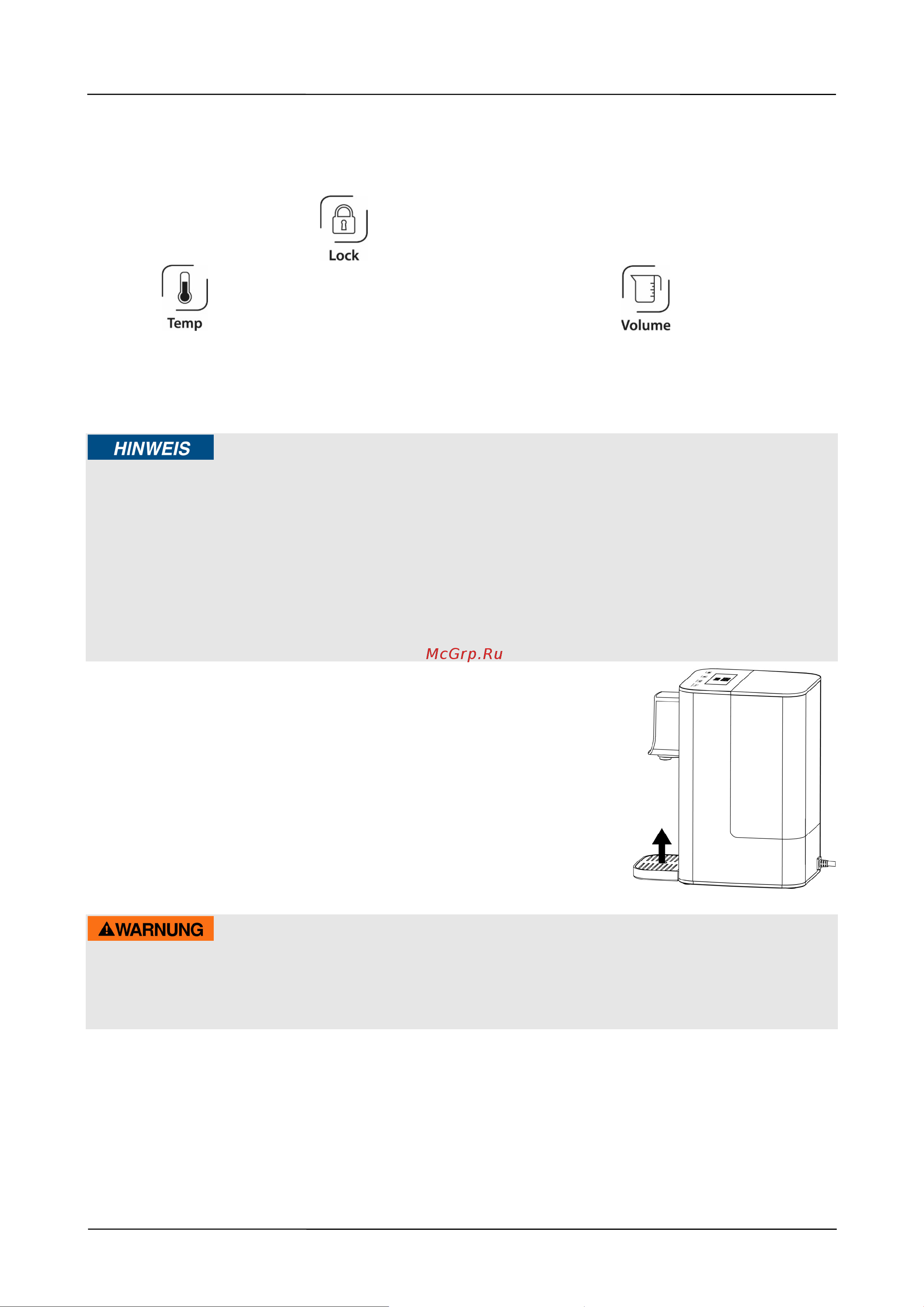 Caso HW 550 [66/94] Advertencia