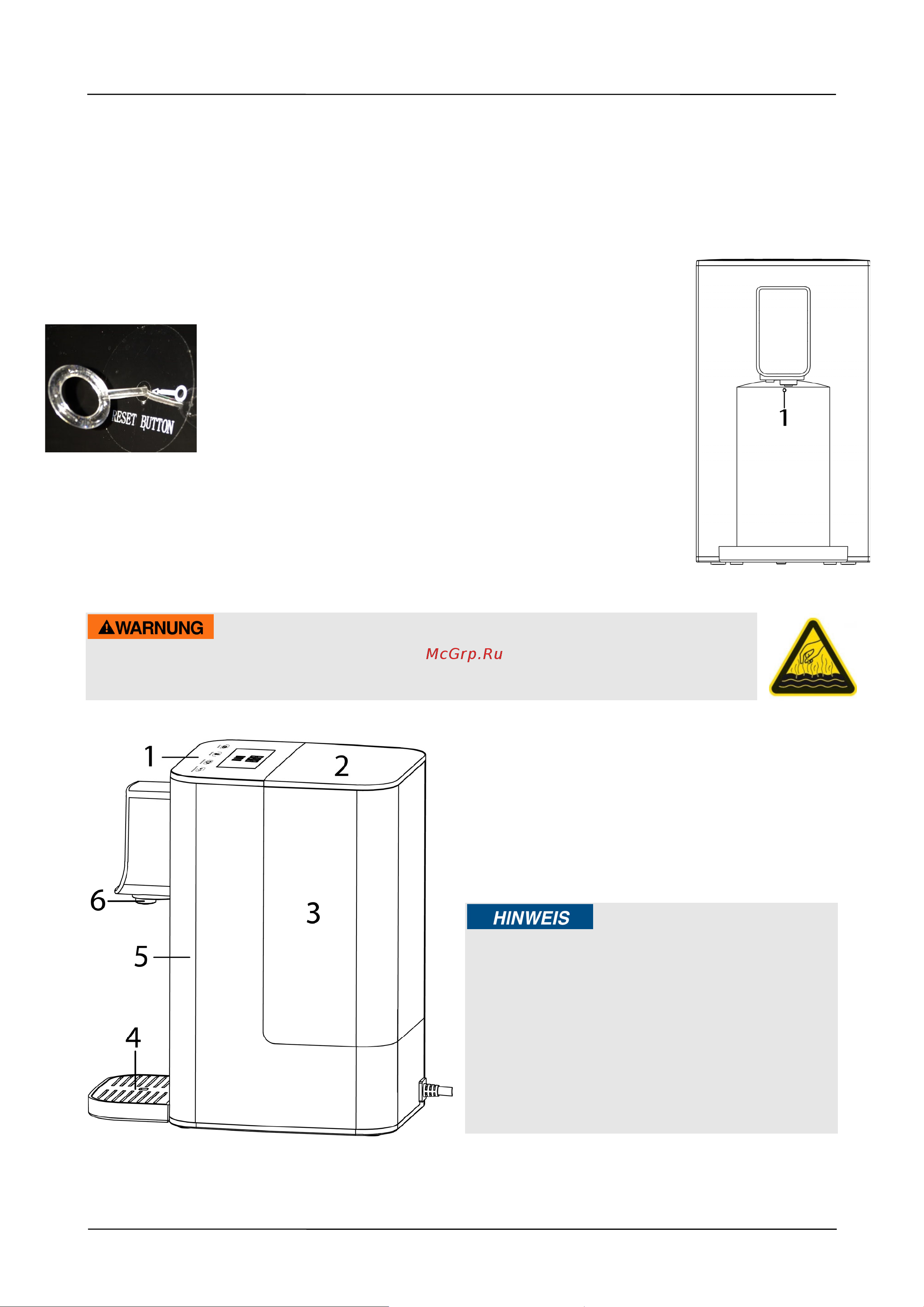 Caso HW 550 [76/94] Waarschuwing