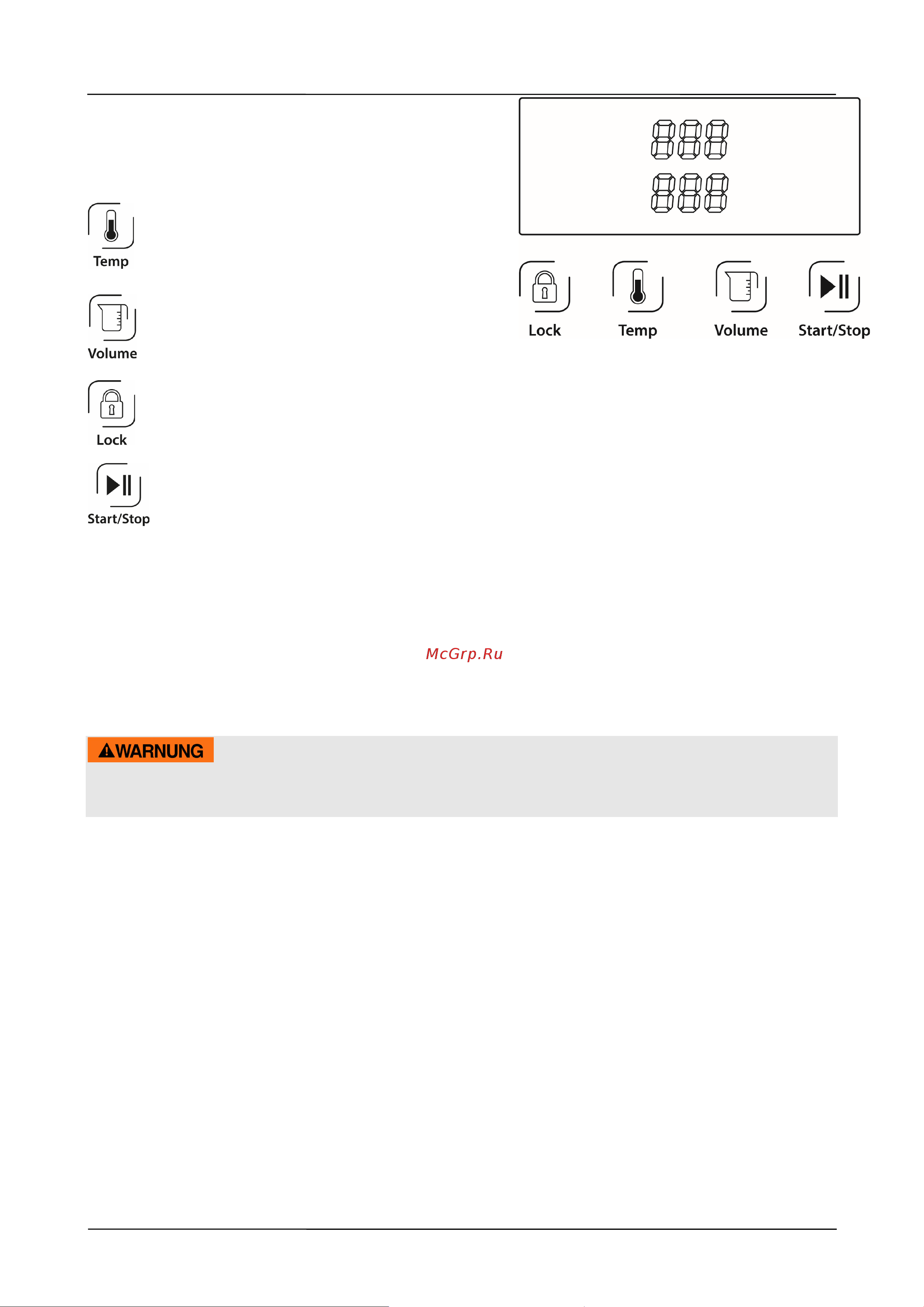 Caso HW 550 [77/94] Waarschuwing