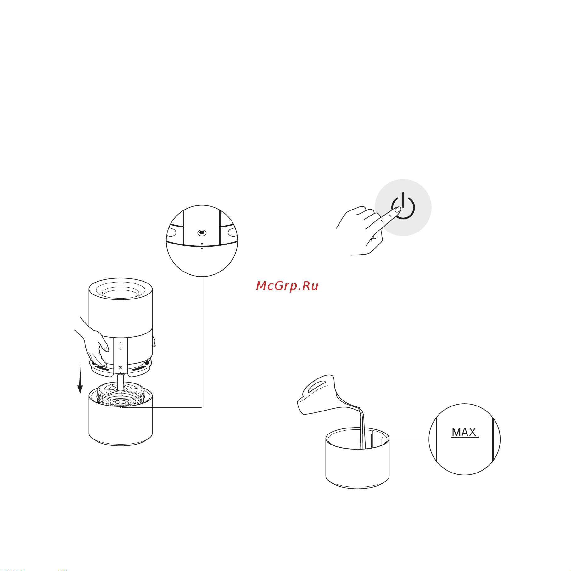 Smartmi Humidifier Rainforest (CJJSQ06ZM) [37/100] Заливка воды